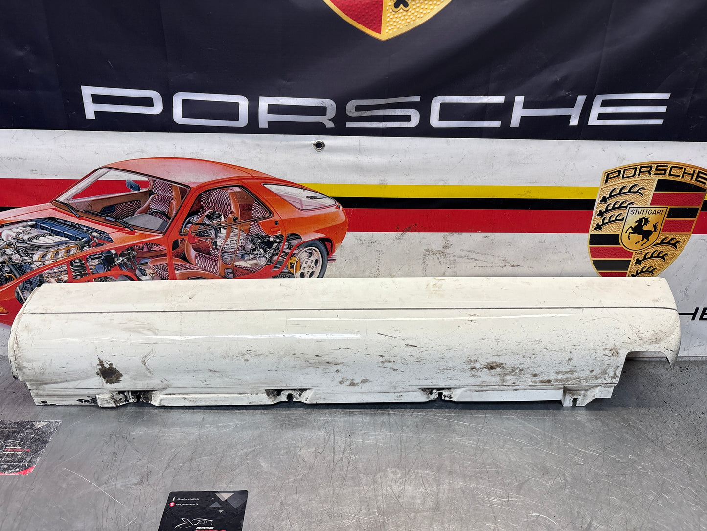 Porsche 911 964 right side sill cover, used 96455919401