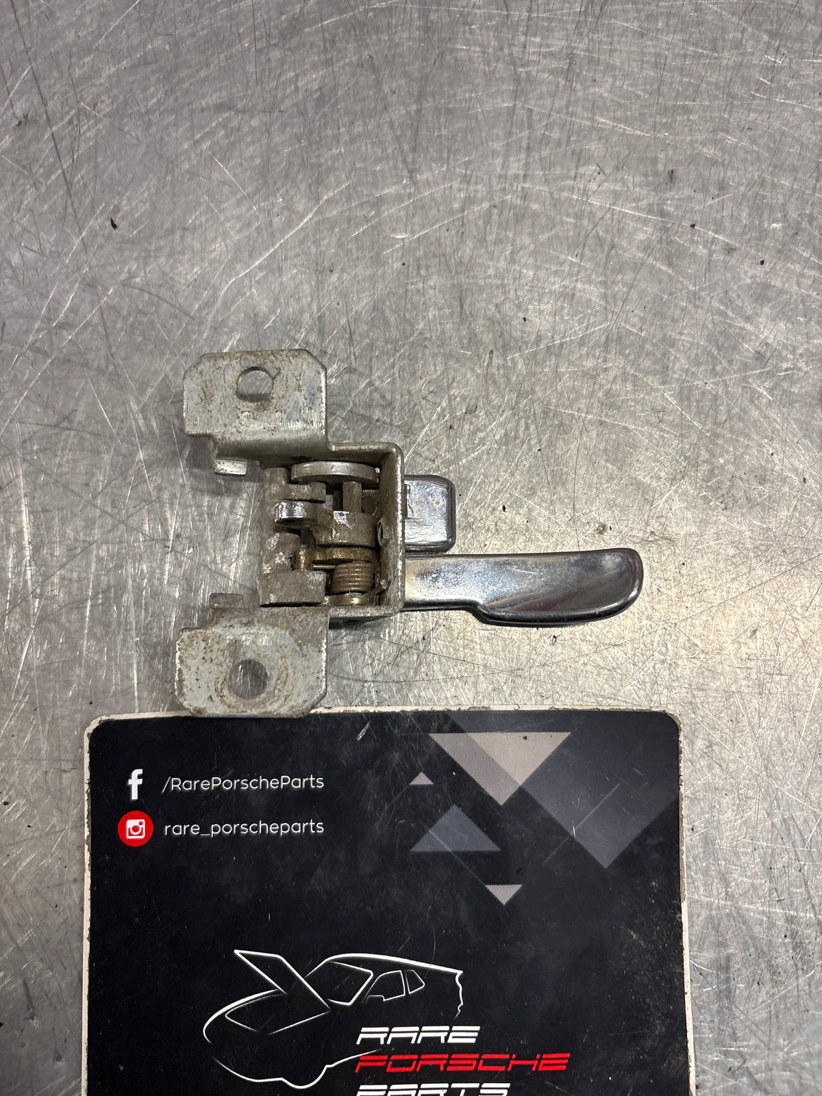 Porsche 914 right side inner door handle, used 411837072