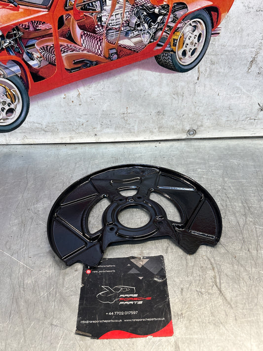 Porsche 924S 944 front disc dust backing plate, refurbished 94435108501