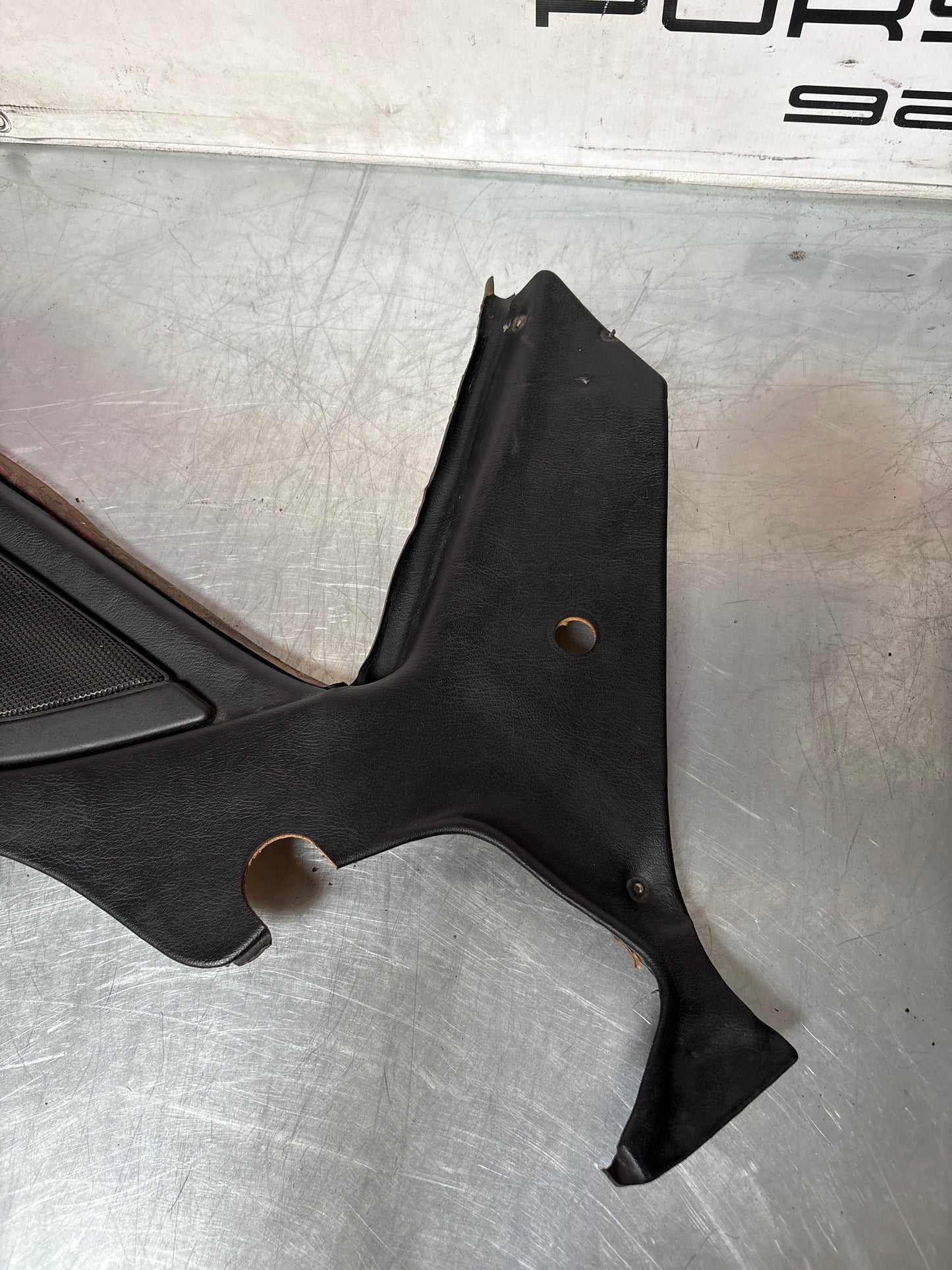 Porsche 944 Turbo S2 Black rear interior C Post trims/cards with M490 sound package, used 94455502113 / 94455502213