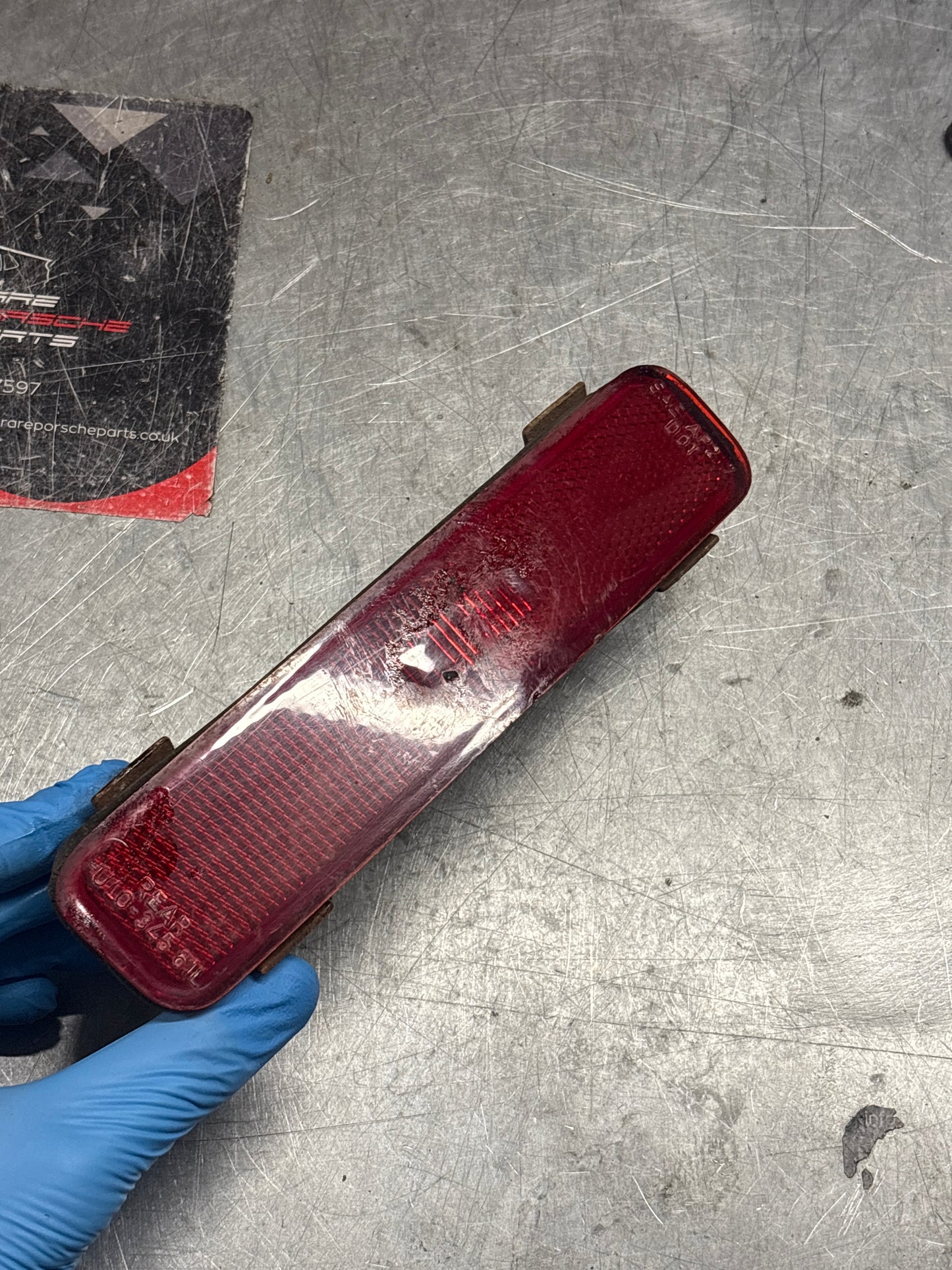 Porsche 928 rear left sidemarker, used 92863142501