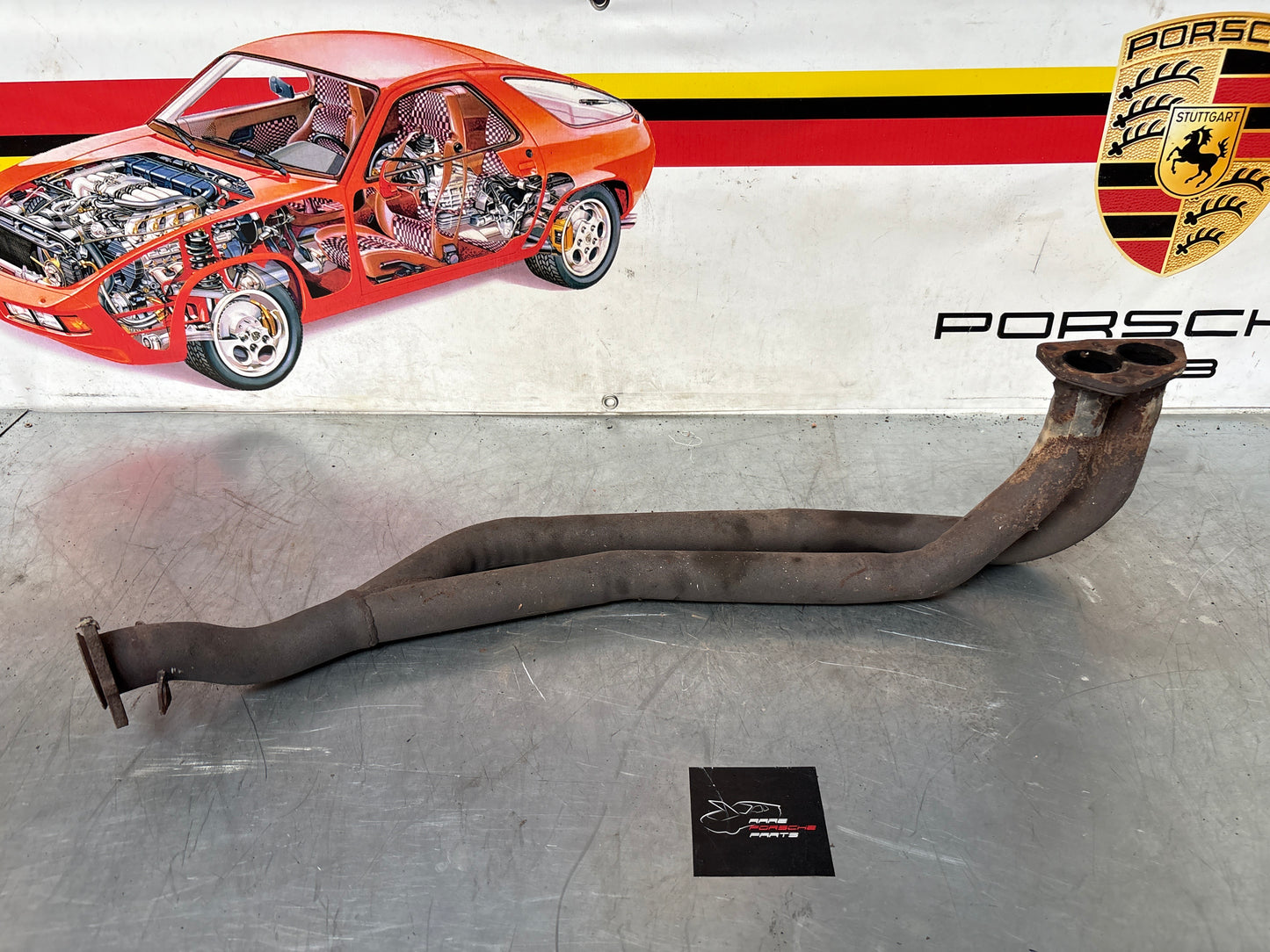 Porsche 924 exhaust pipe, used LHD only! 477253101H