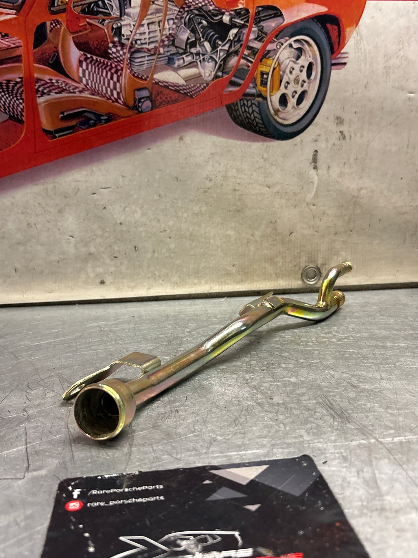 Porsche 924 Turbo water tube, used 93110605200