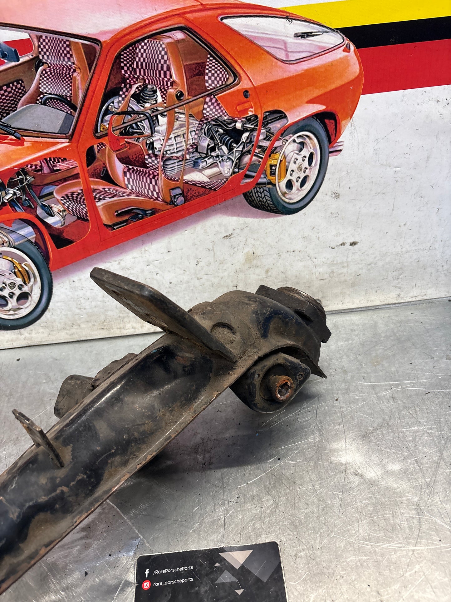 Porsche 924 944  -85.5 Rear right trailing arm,  used 94433102200