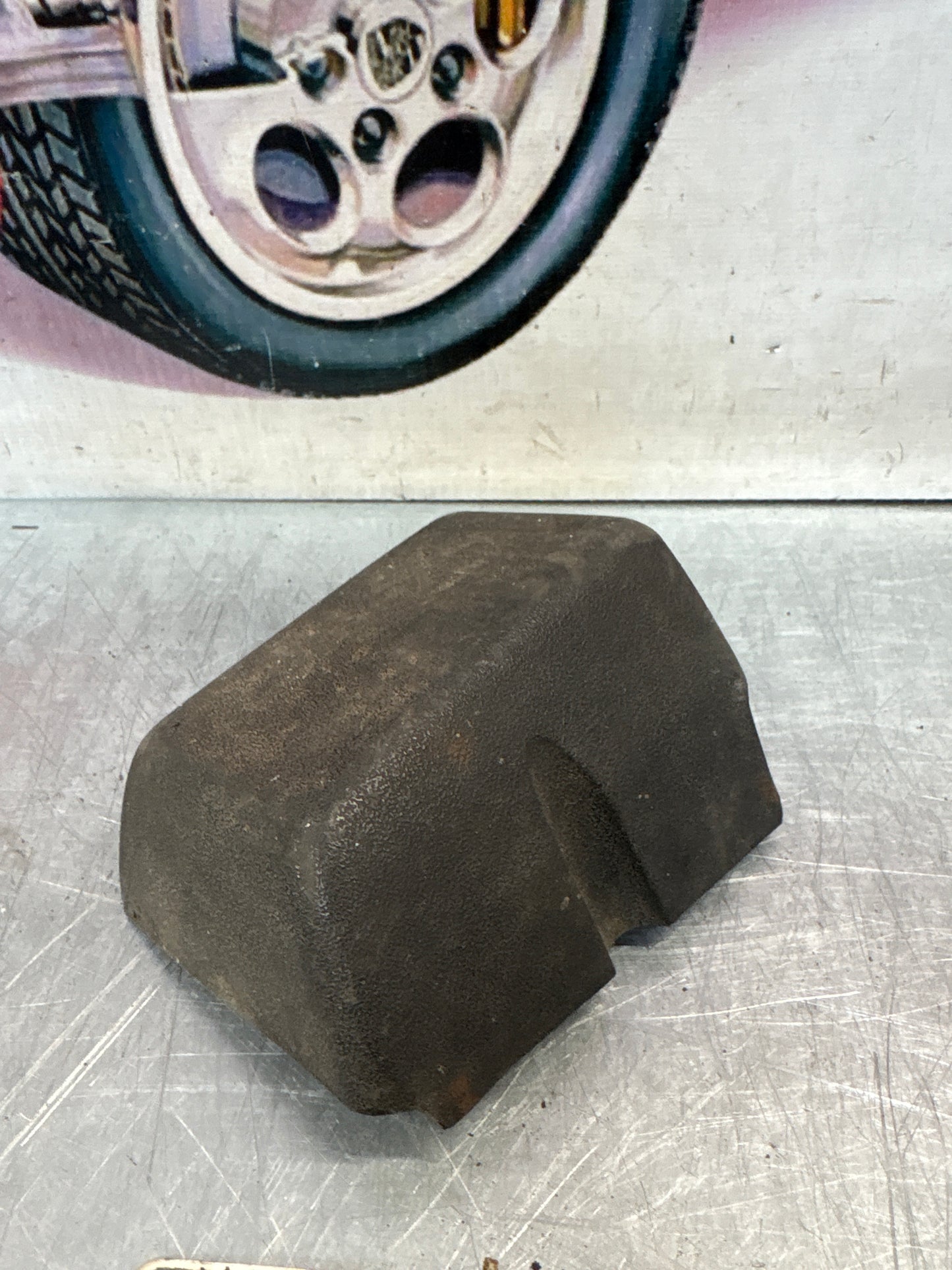 Porsche 924 carrera gt left bumper guard rubber, used 477807353