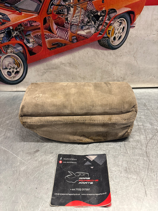 Porsche 928 rear right seat upper cushion, carpeted, beige, used 92852204650