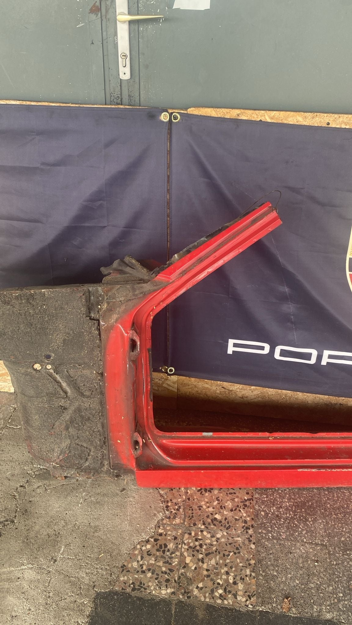 Porsche 944 left sill section with A pillar 94450361102