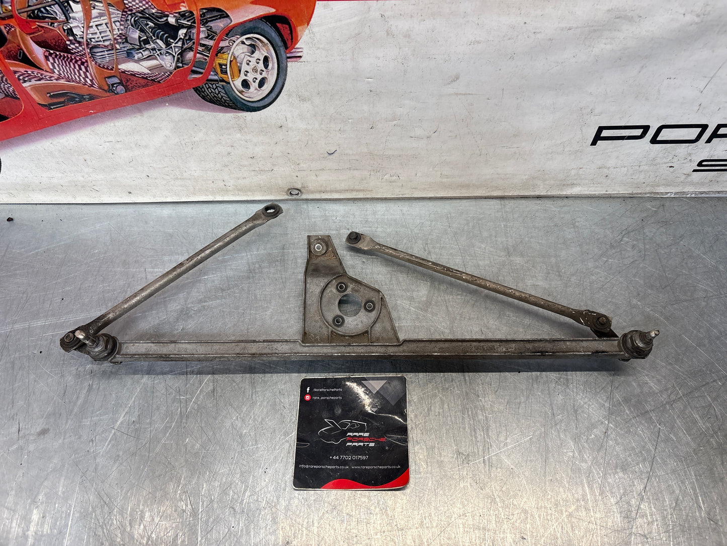 Porsche 928 windscreen wiper frame, mechanism, 92862800603, used