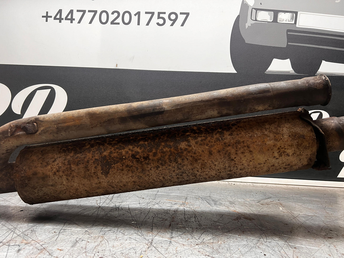 Porsche 944 Turbo front exhaust muffler 95111109303 used