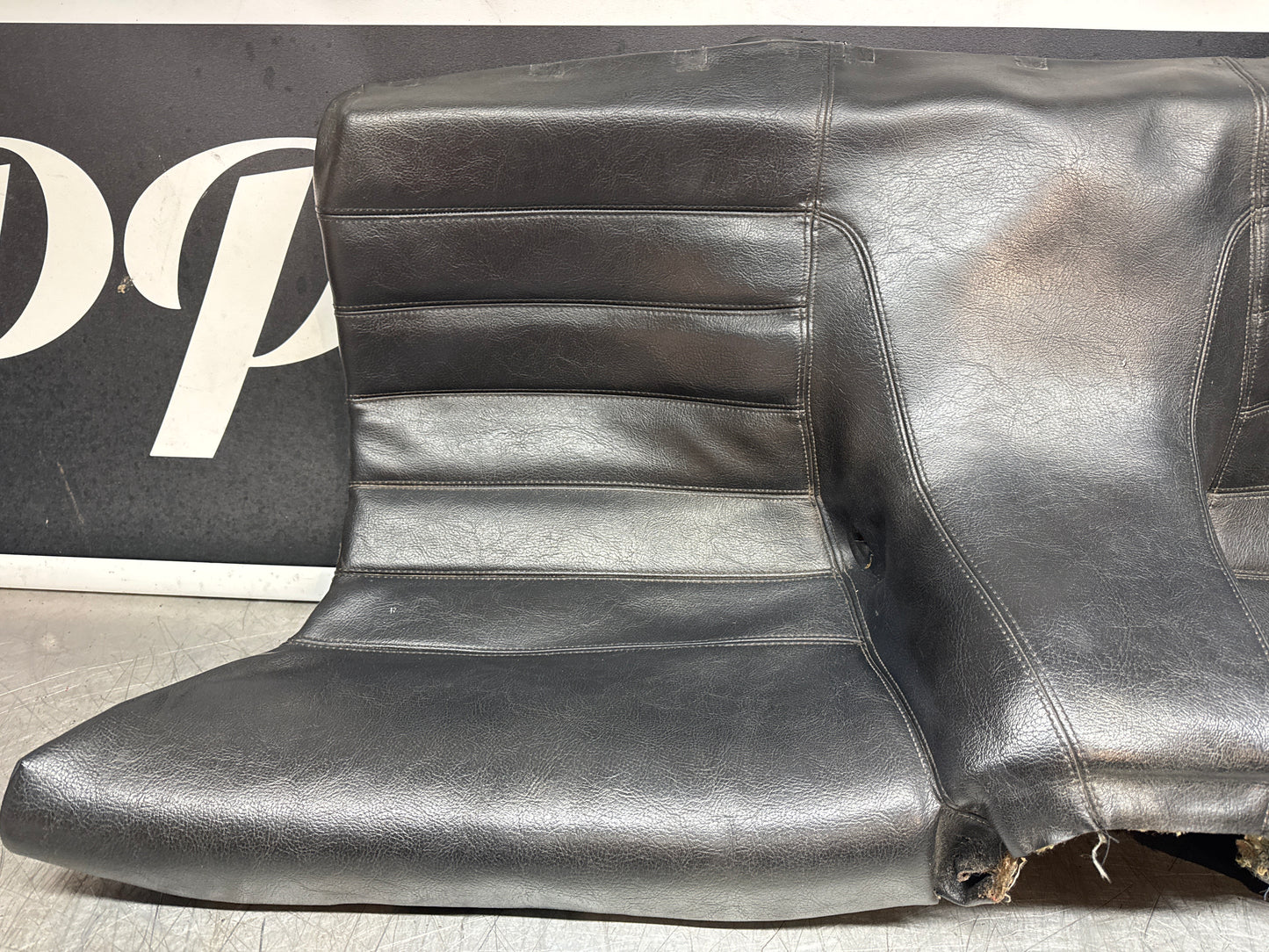 Porsche 924 / 944 Rear seats, Black Leather. Used