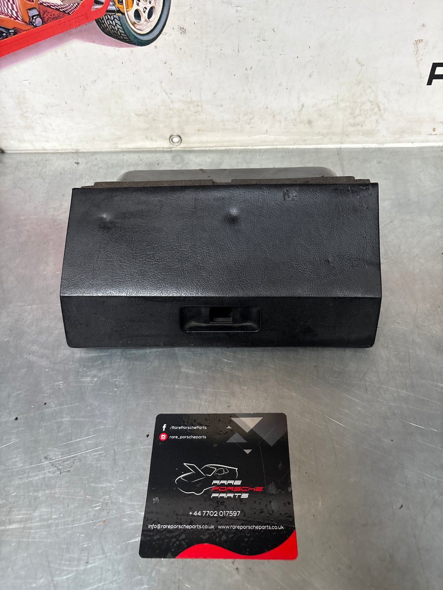 Porsche 924 glovebox with black door, used 477857095A