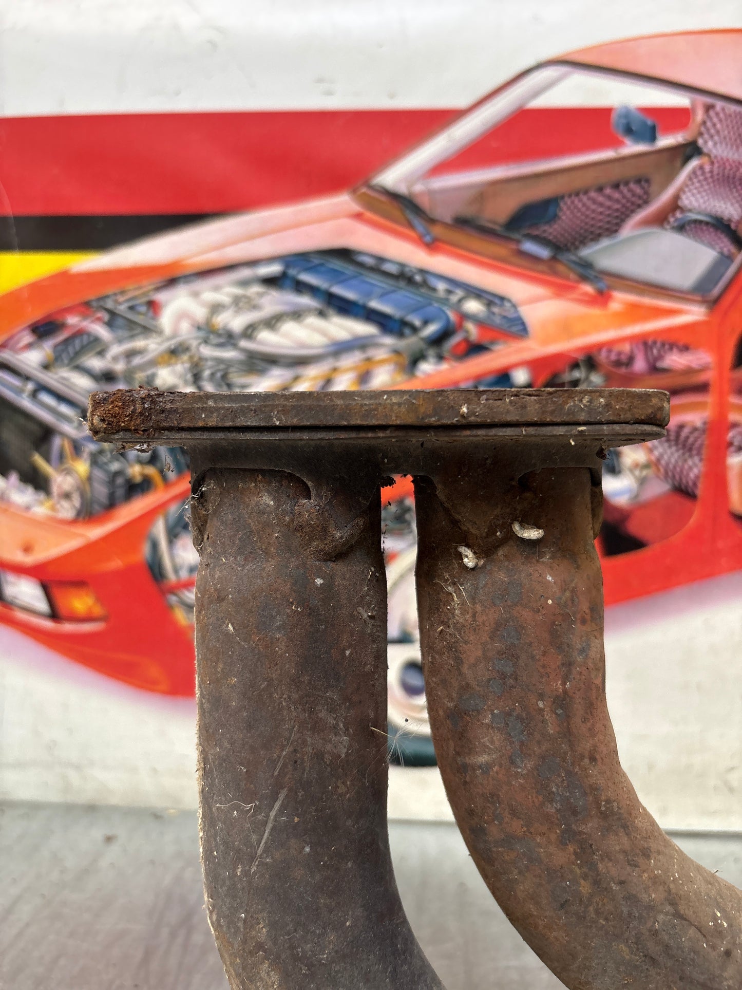 Porsche 924 exhaust pipe, used LHD only! 477253101H