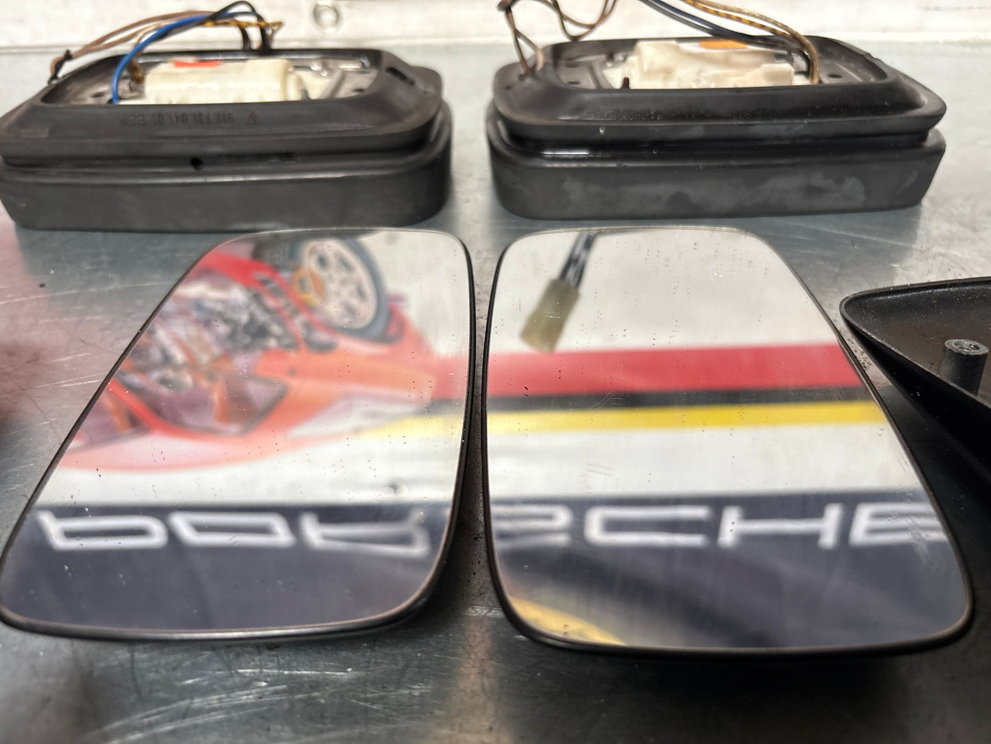 Porsche 944 exterior mirror set, used