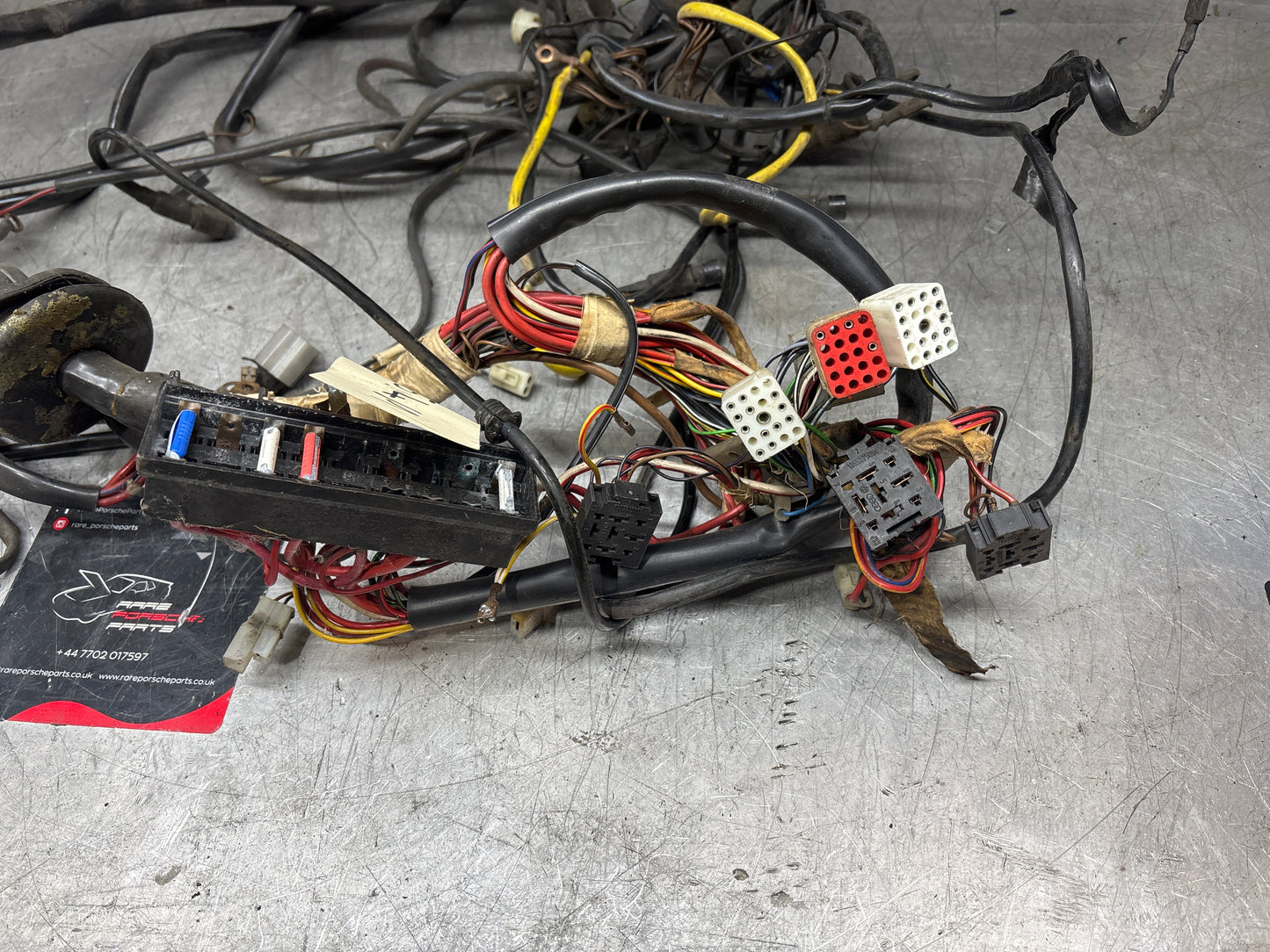 Porsche 944 RHD engine bay wiring loom, fair condition for Square dash cars, used
