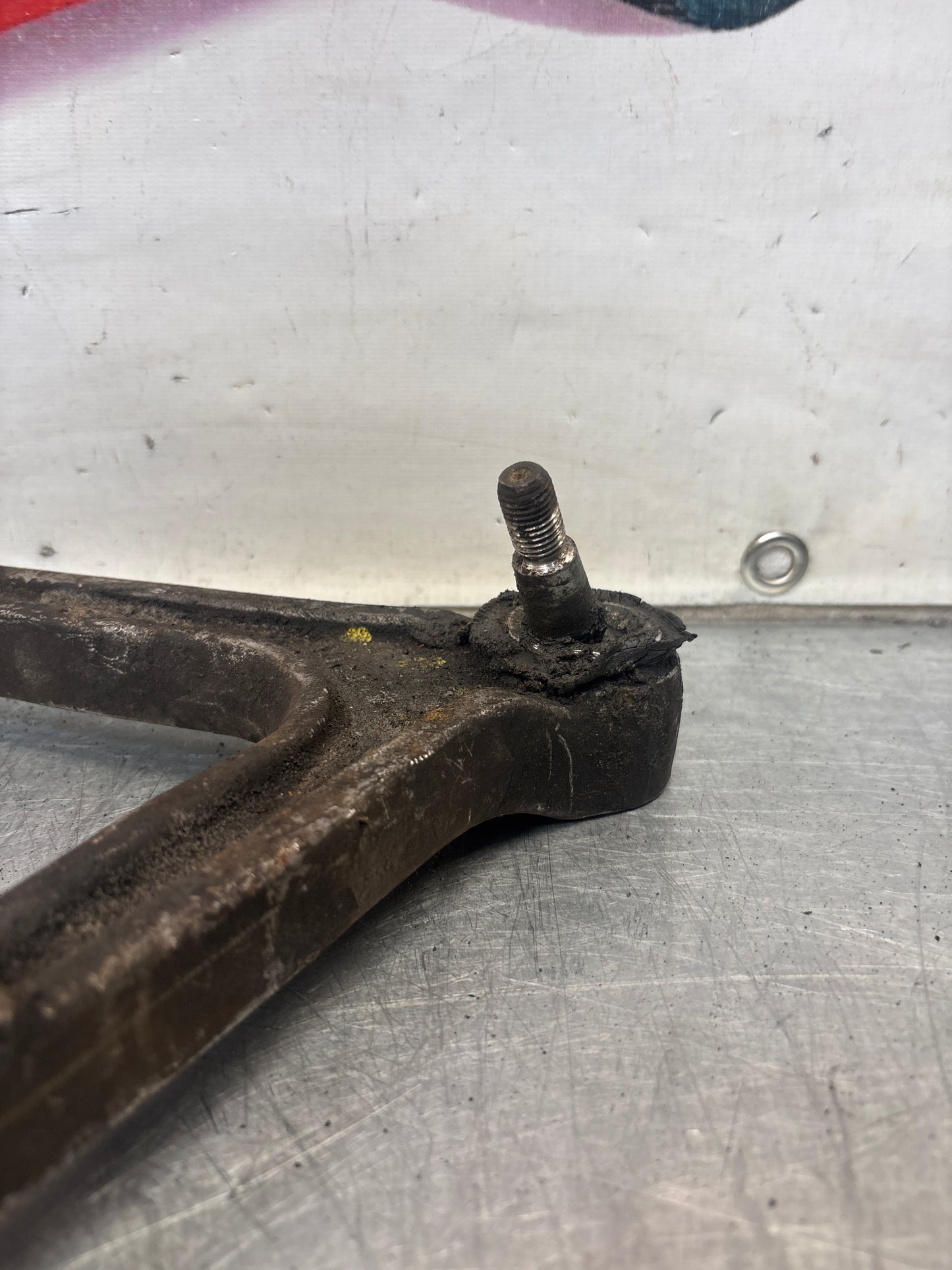 Porsche 928 front upper left control arm, used 92834145722