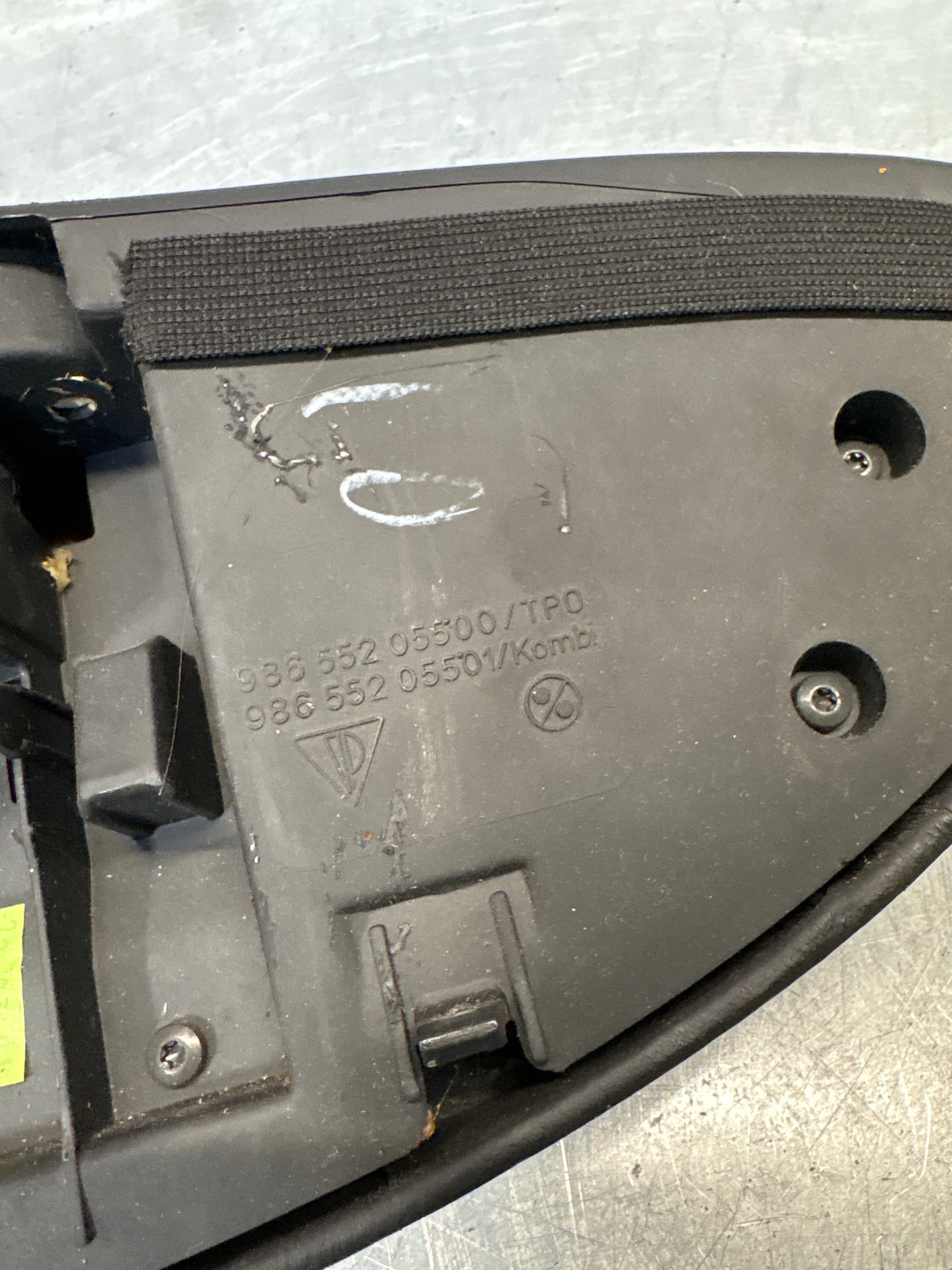 Porsche Boxster 986 dashboard cluster trim,black used 98655205500 / 98655205501