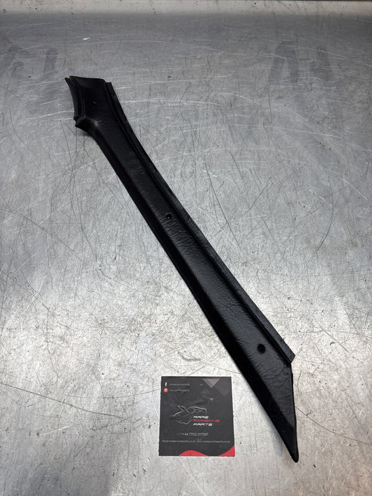 Porsche 944 square dash black A pillar cover, trim, right, used