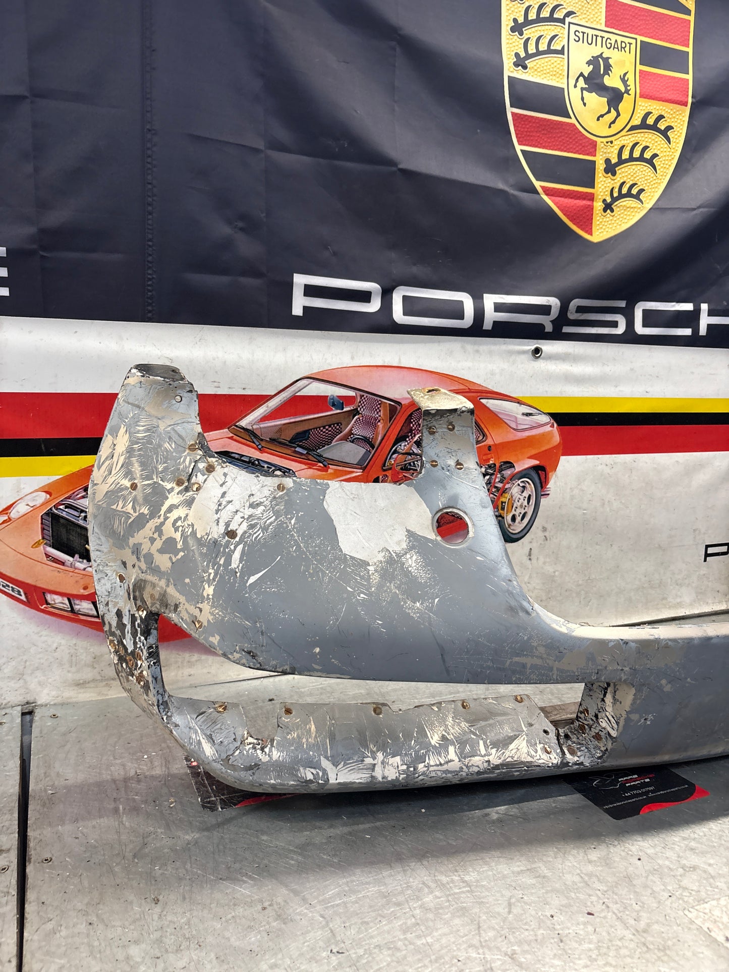 Porsche 928 front bumper cover panel, used 92850501306