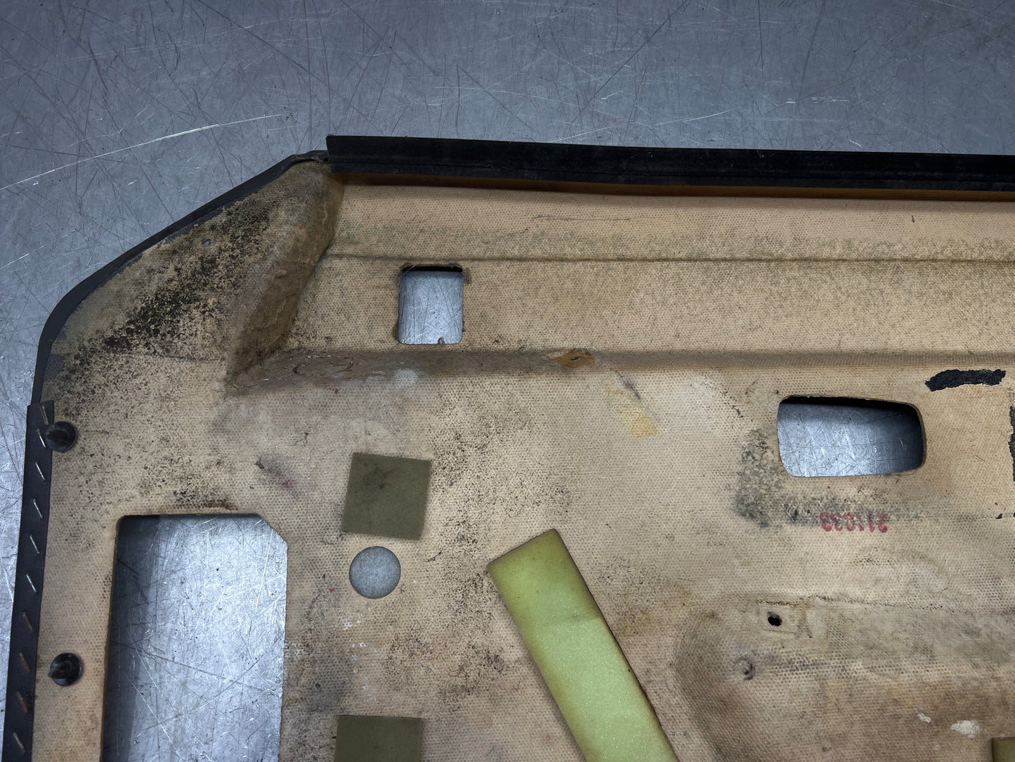 Porsche 924/944 early Porsche black door card used condition left side, Rhd, 478867011