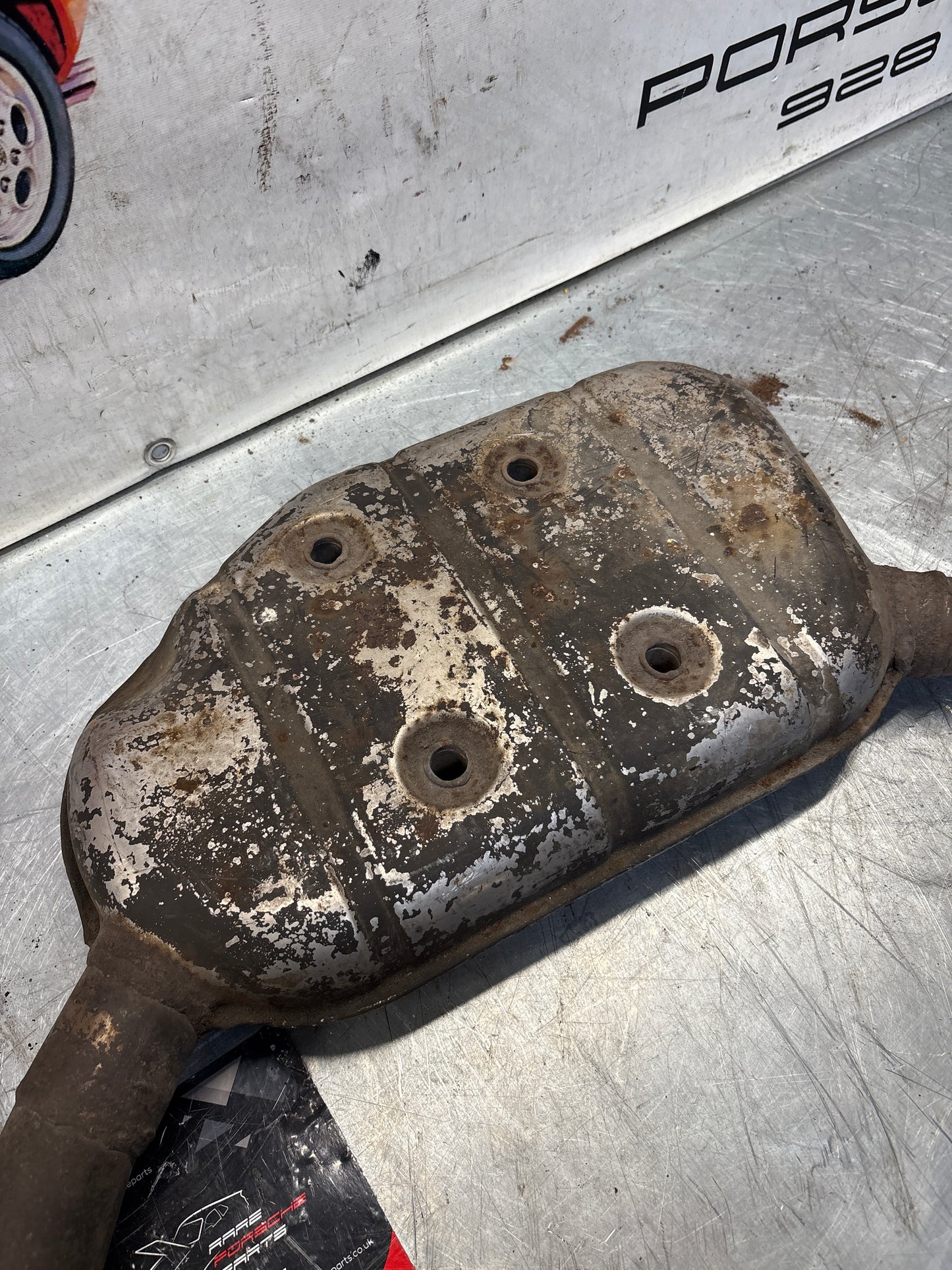 Porsche 928 Right side silencer, used 92811109401