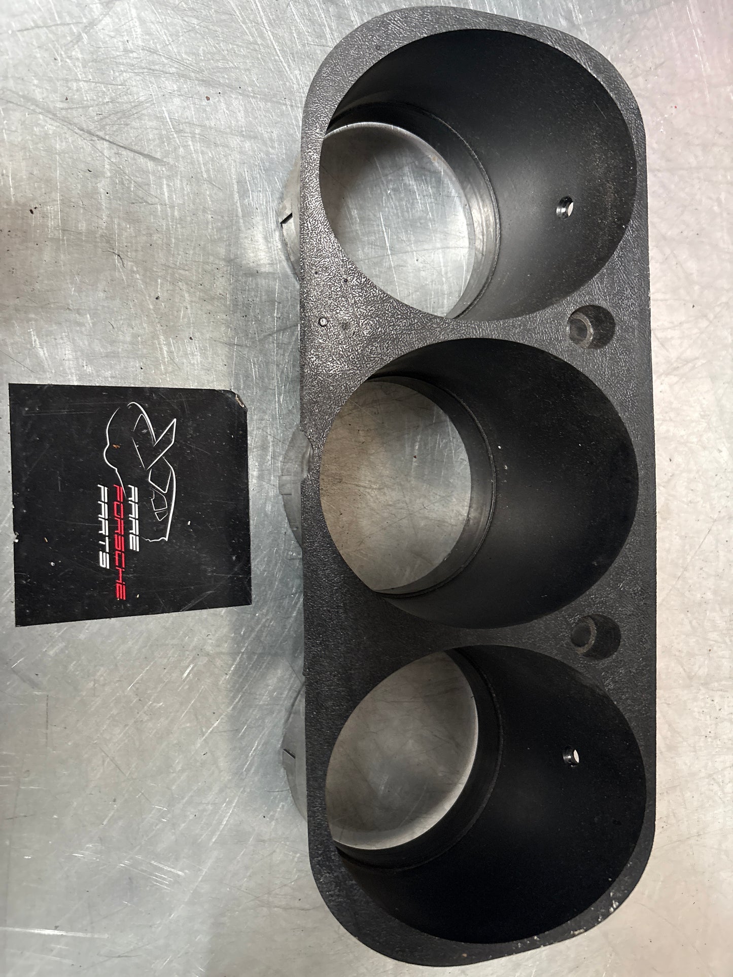 Porsche 924 early dash binnacle dial panel speedo surround 477857283 black, used, for spares or repair