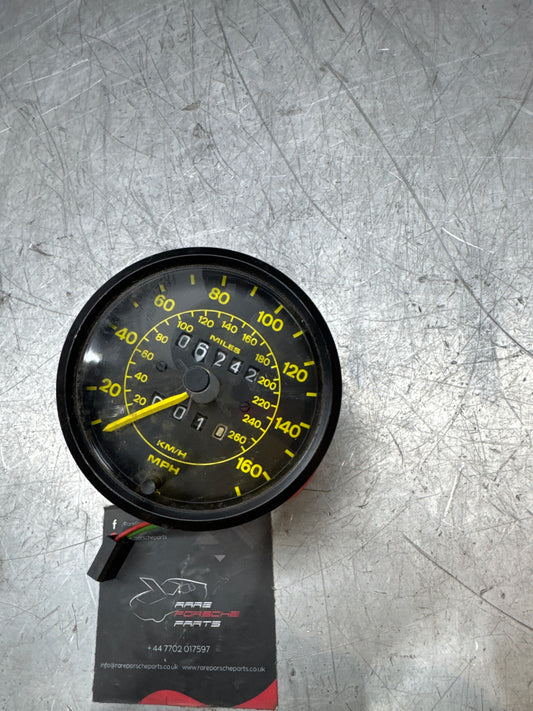 Porsche 944 speedometer showing 06242 miles 94464103600 used