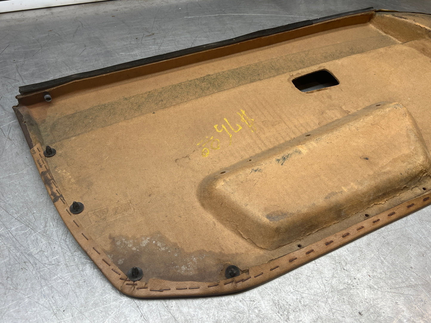 Porsche 924 early manual door card, used for spares or repair 477867012