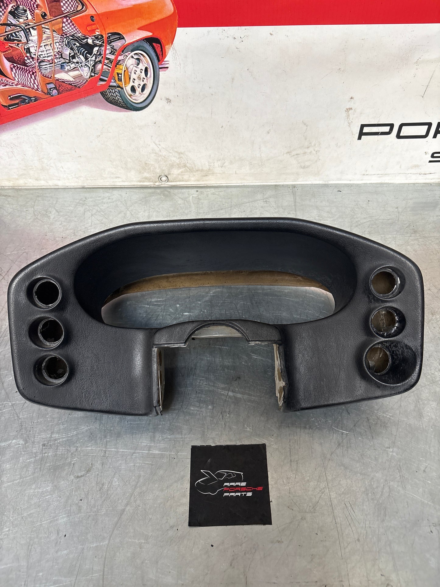 Porsche 928 black dashboard trim, used