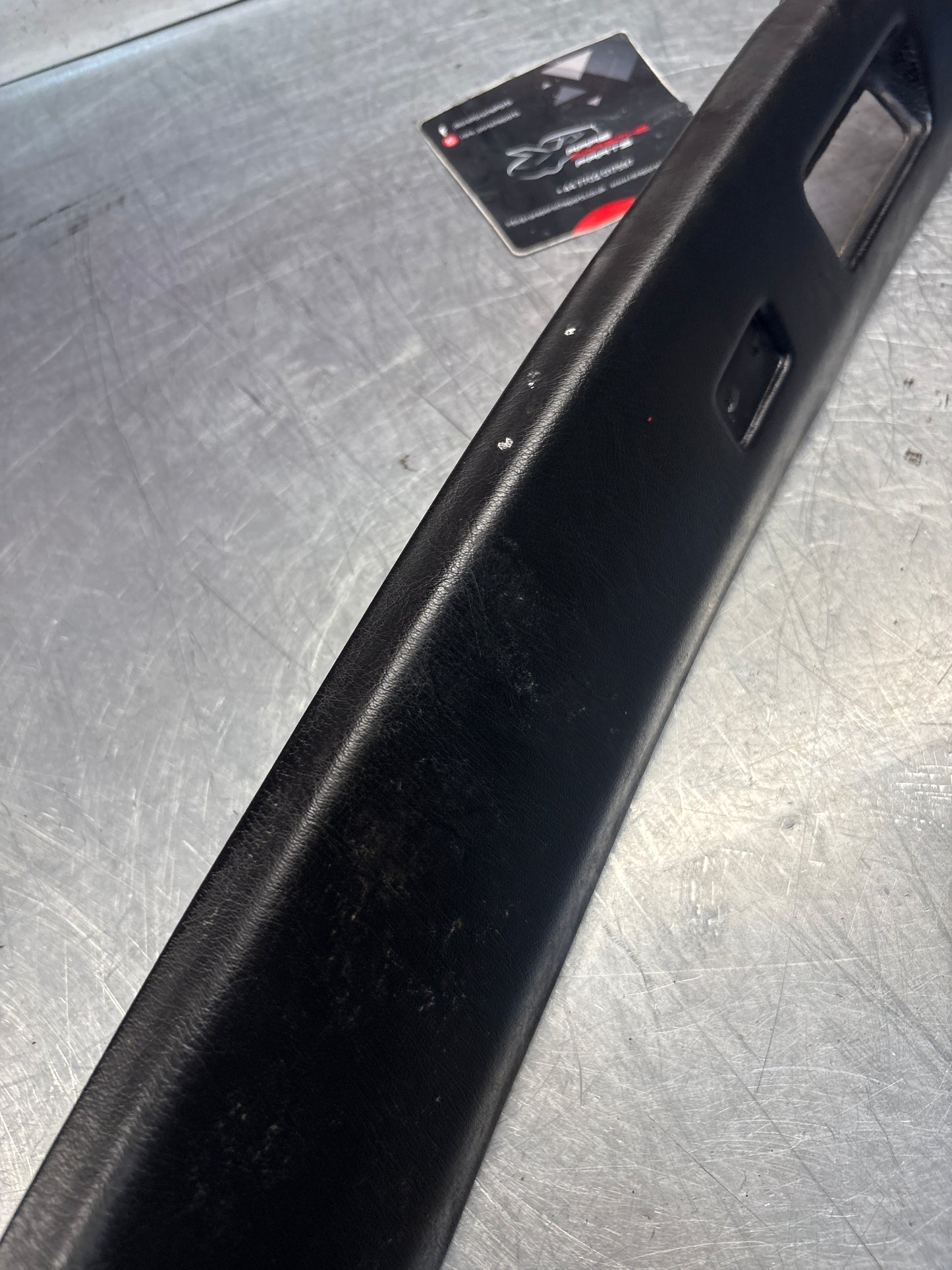 Porsche 944 / 968 front windshield panel trim, used, black 94455503700