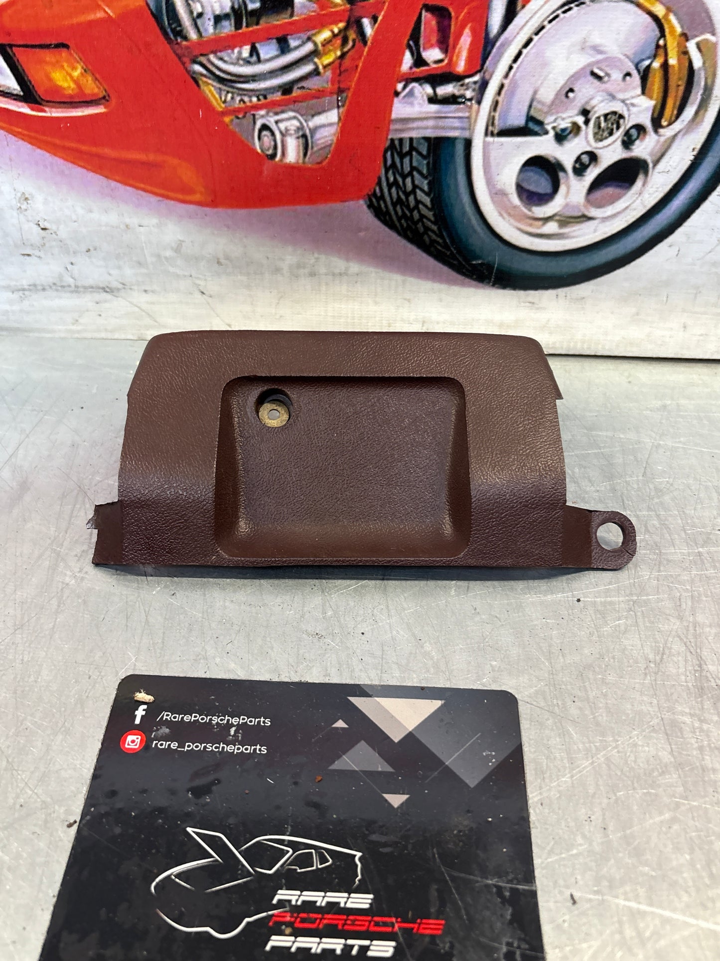 Porsche 928 Steering Column Cover burgundy, for spares or repair 92855213503  