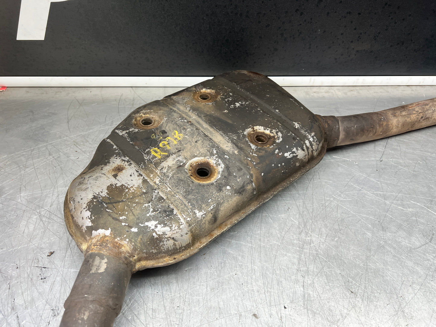 Porsche 928 Left side silencer, used 92811109302