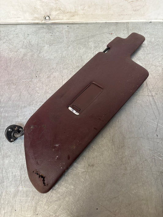 Porsche 944 left N/S sun visor in burgundy, used for late cars 94473103101
