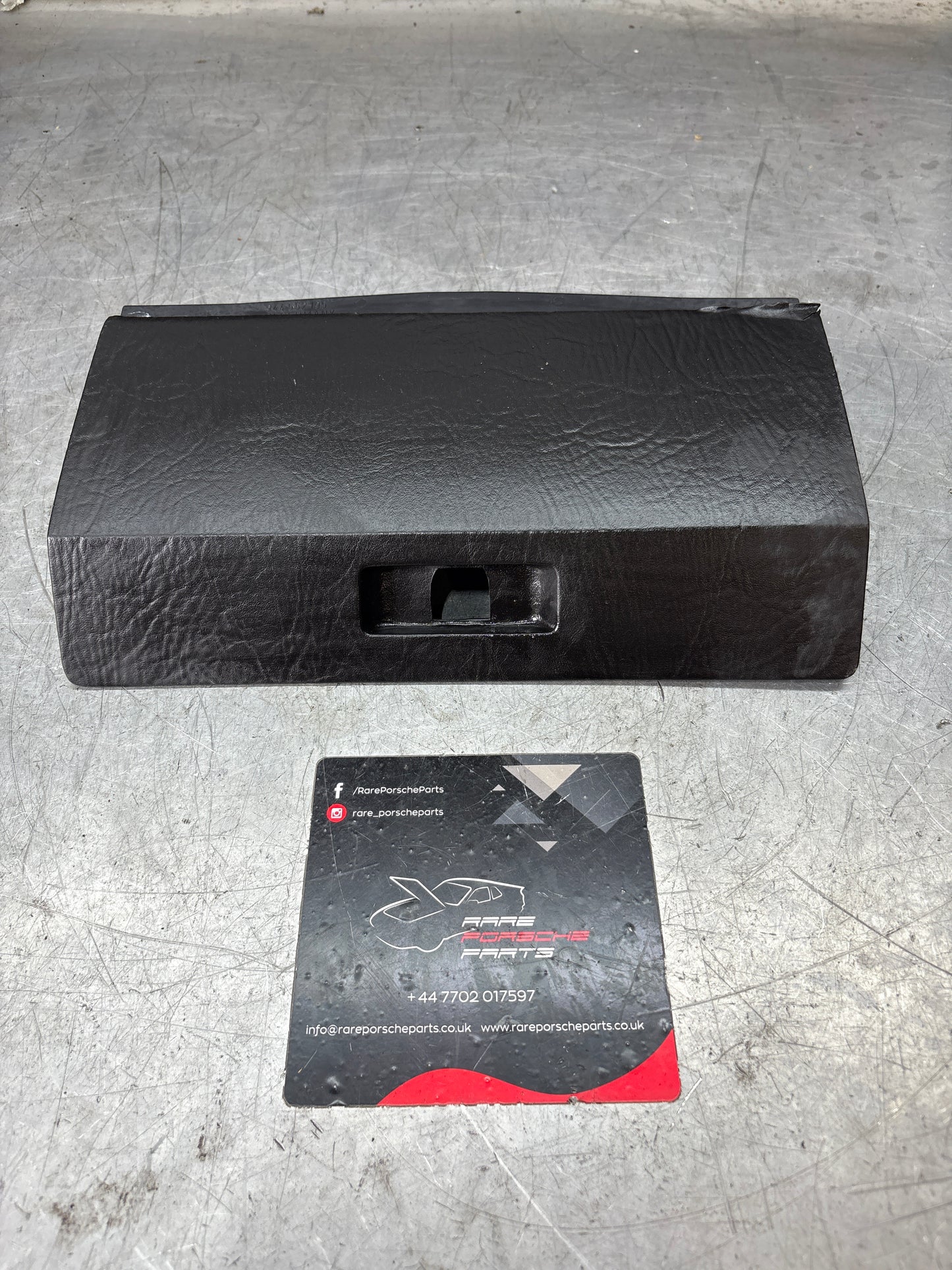Porsche early 924 944 Black glovebox lid, used 477857123