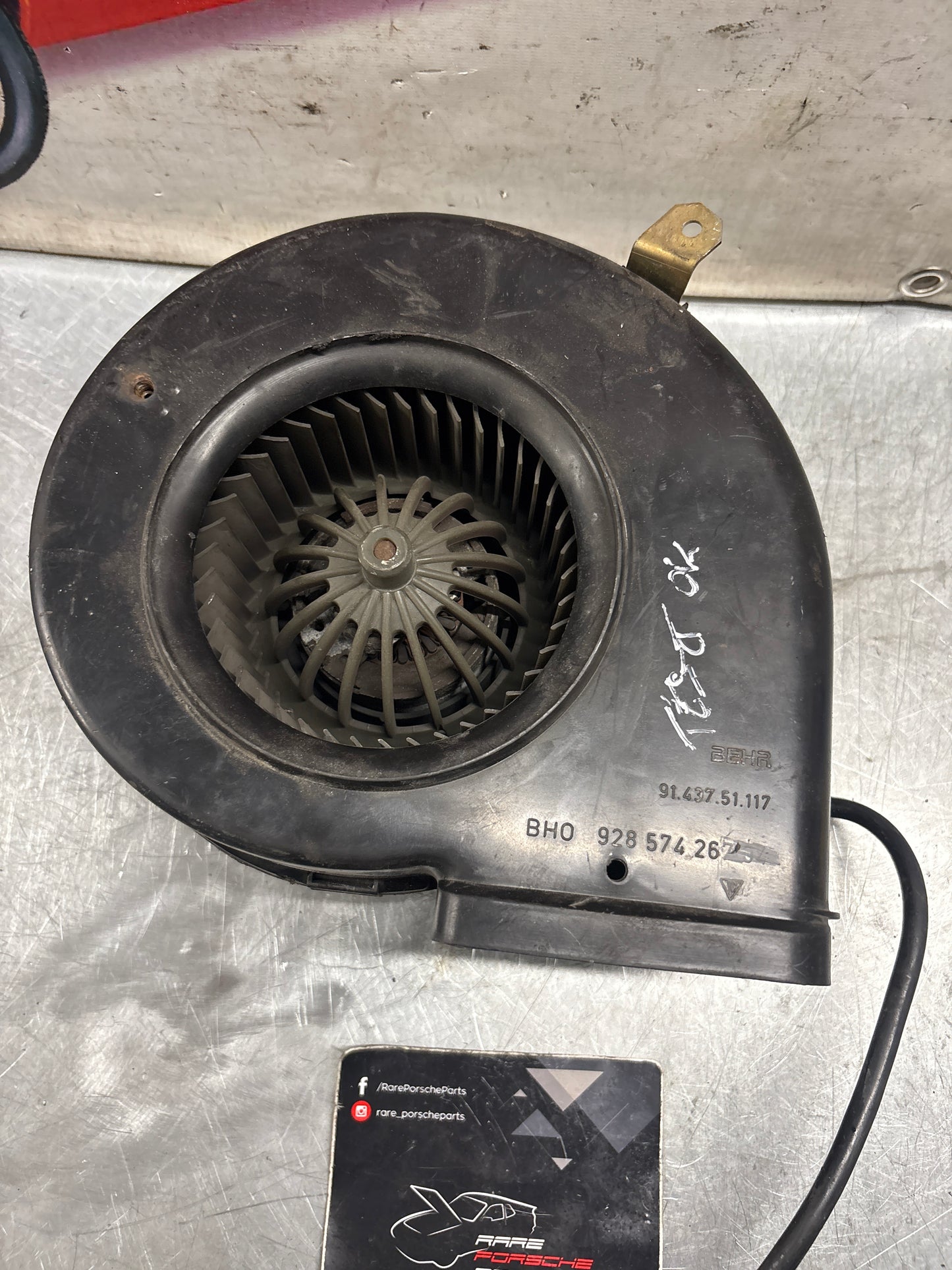 Porsche 928 Blower motor, used, tested 92857426704 / 92857426904