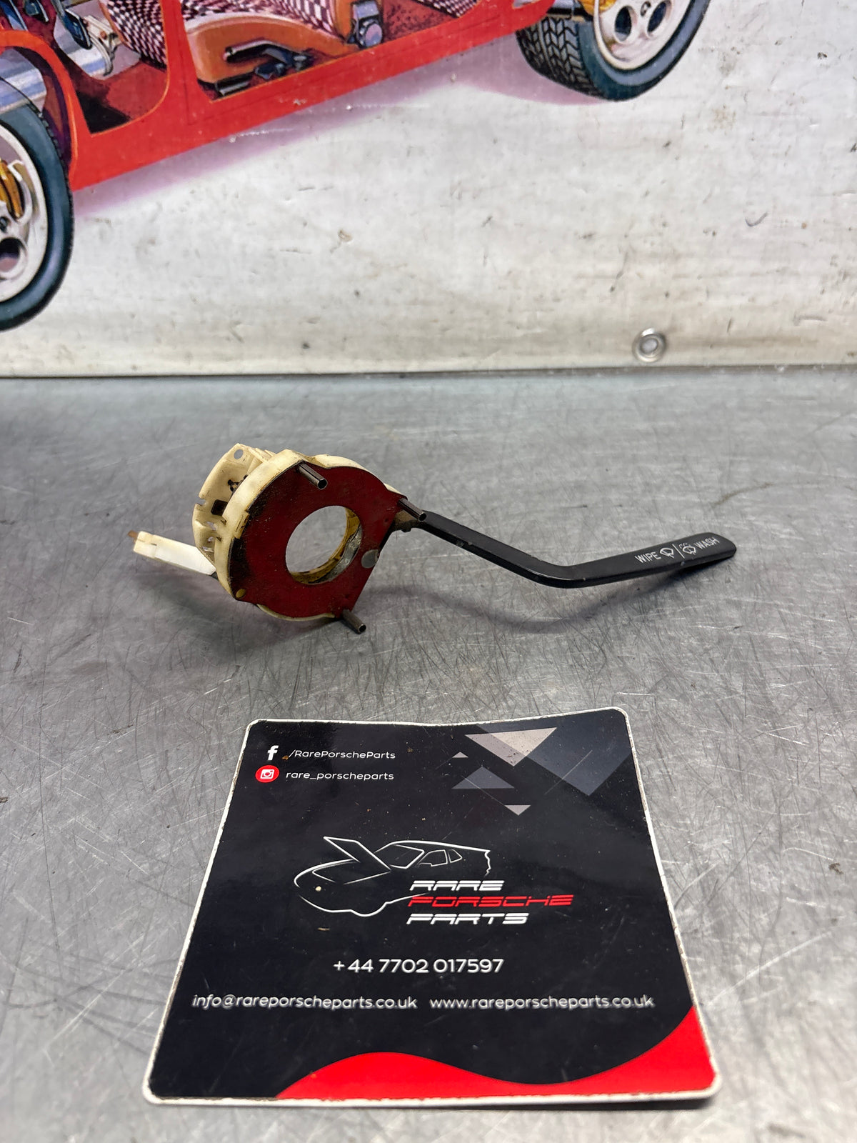 Porsche 914 steering coloumn wiper switch, used 91461391515