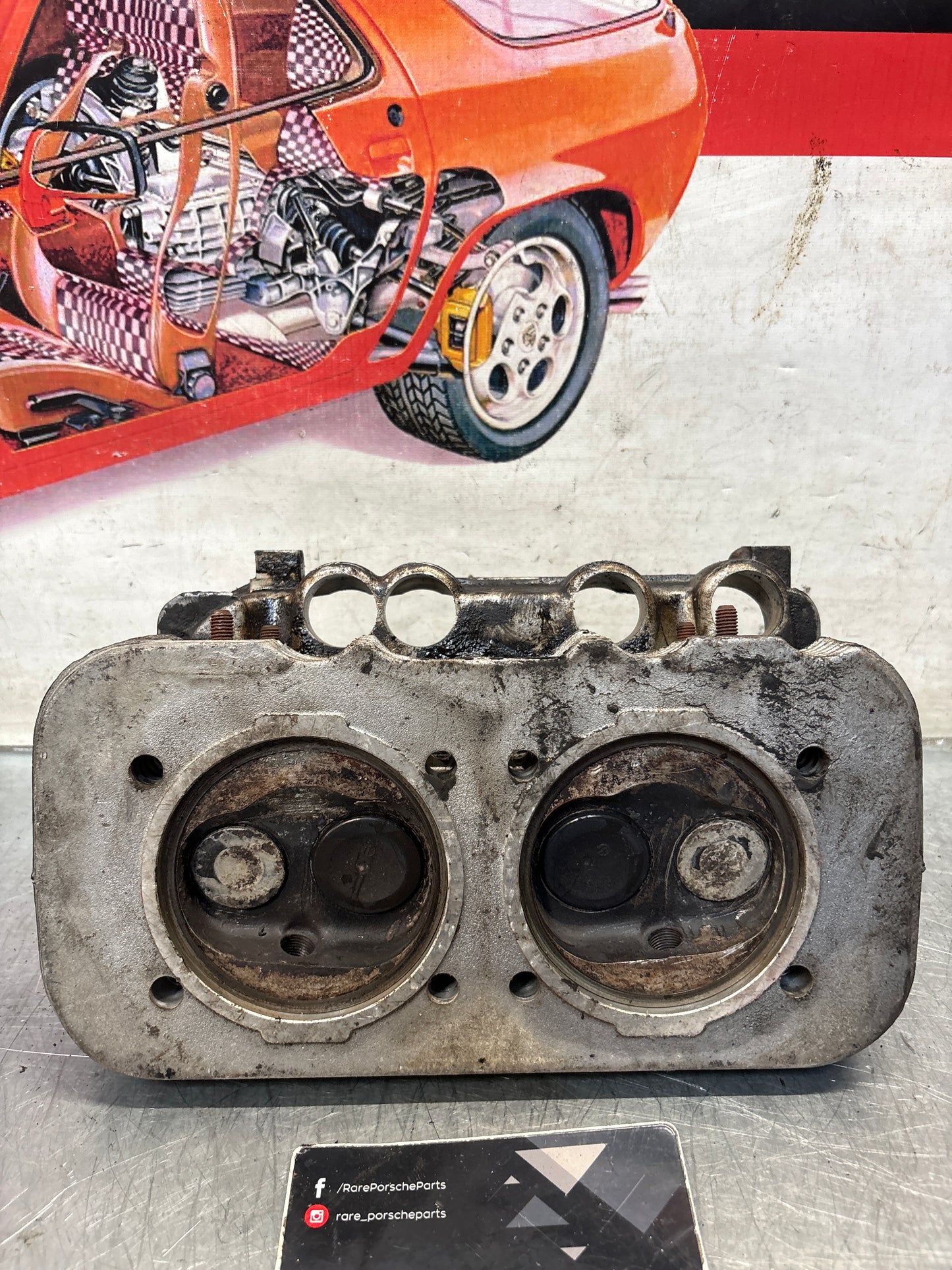 Porsche 914, cylinder head, right side, used 021101371Q