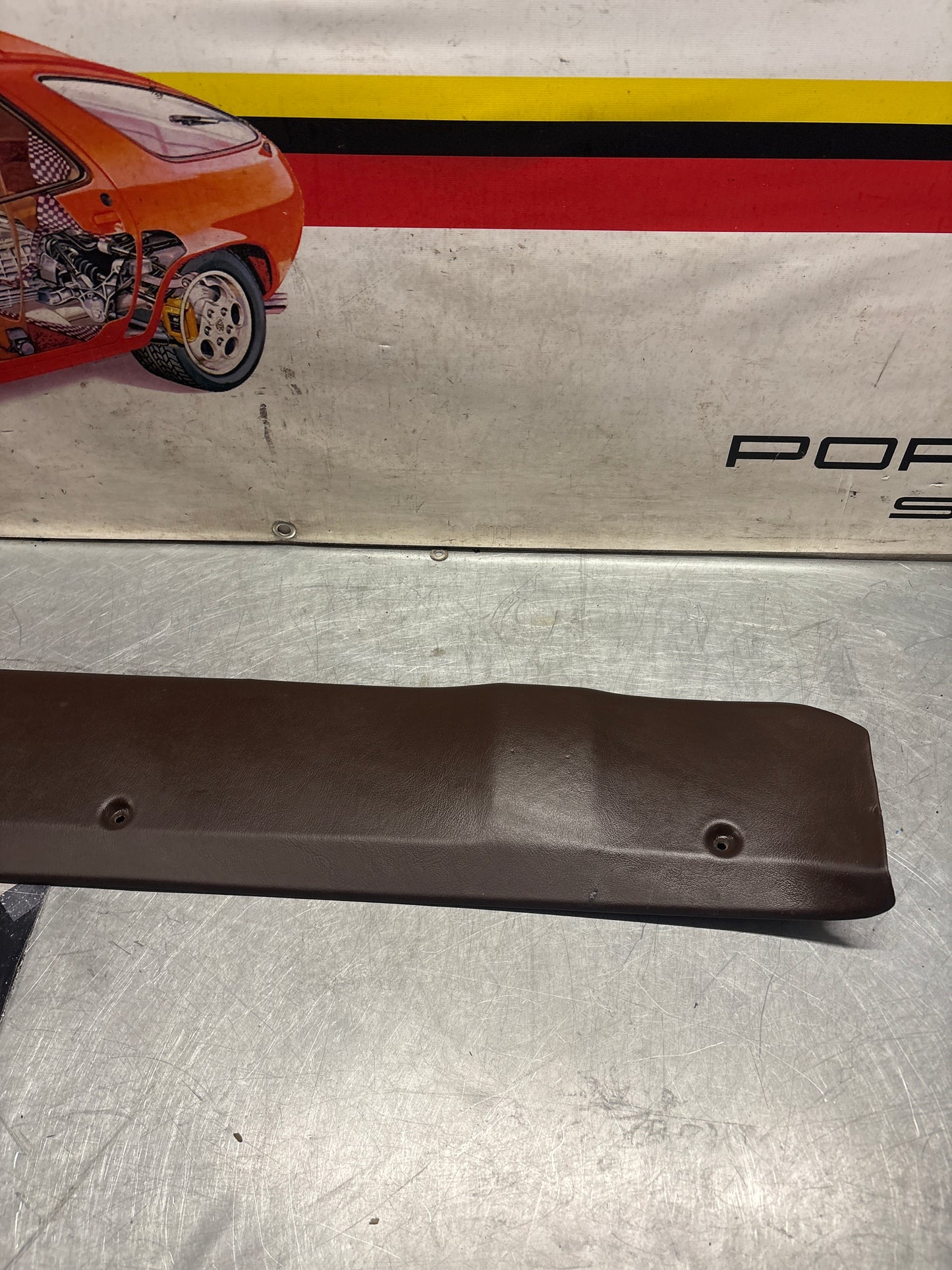 Porsche 924 944 sunroof mechanism trim panel brown 1984 onwards 94455594100