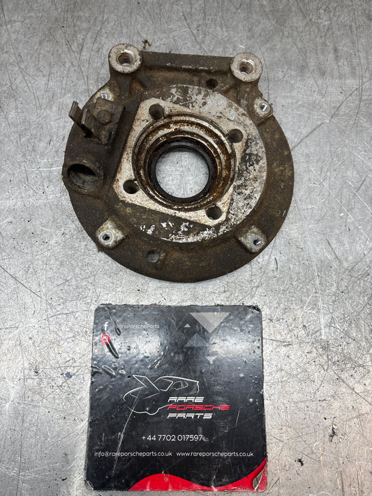 Porsche 944 brake caliper carrier bracket 477609425B (left) hand brake cable support