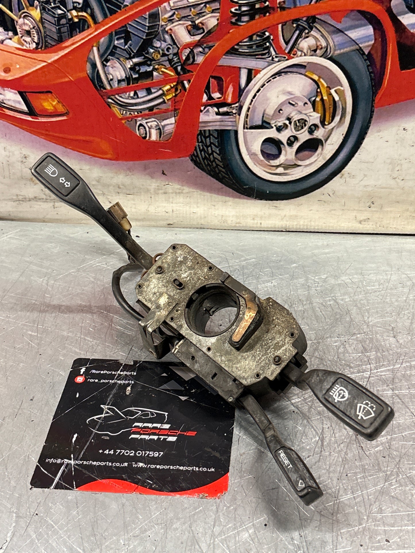 944/turbo/S2 /968 wiper/indicator stalks with cruise control. 92861330500, used, for spares or repair