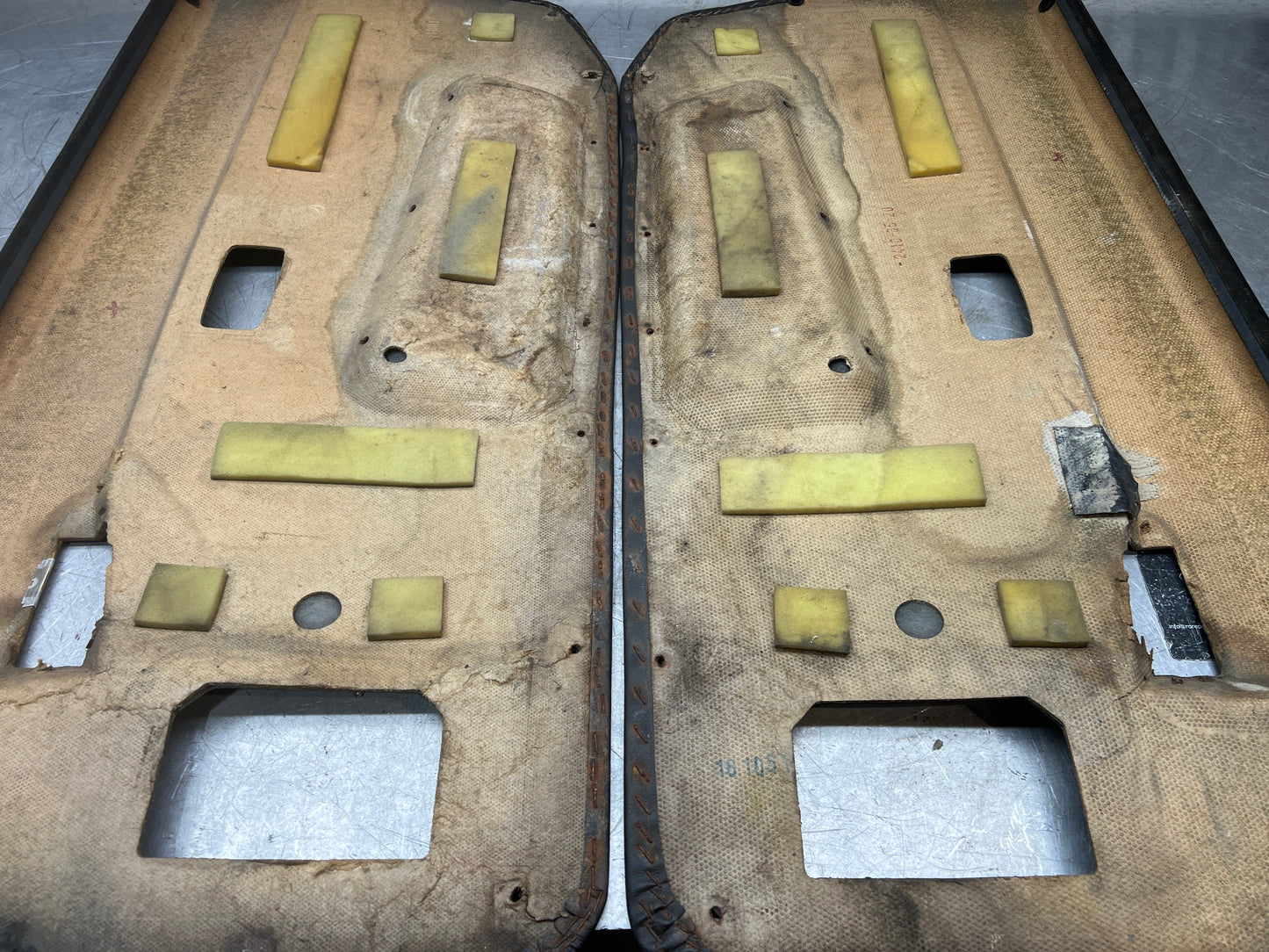 Pair Of Porsche 944 door cards black 94455501701 94455501801 used condition.