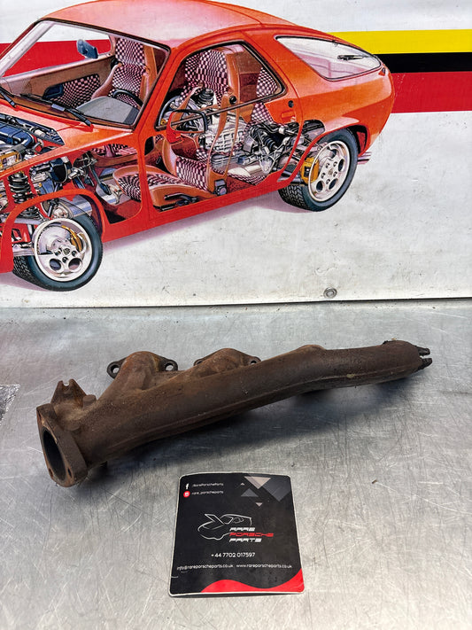 Porsche 928S right side exhaust manifold, used 9281111381RX