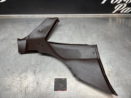 Porsche 944 924 brown left rear interior C Post trim /card . Quarter panel trim used, 94455502101