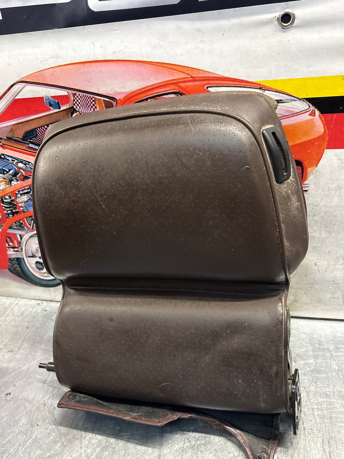 Porsche 928 rear seat backrest, brown, used 92852203752