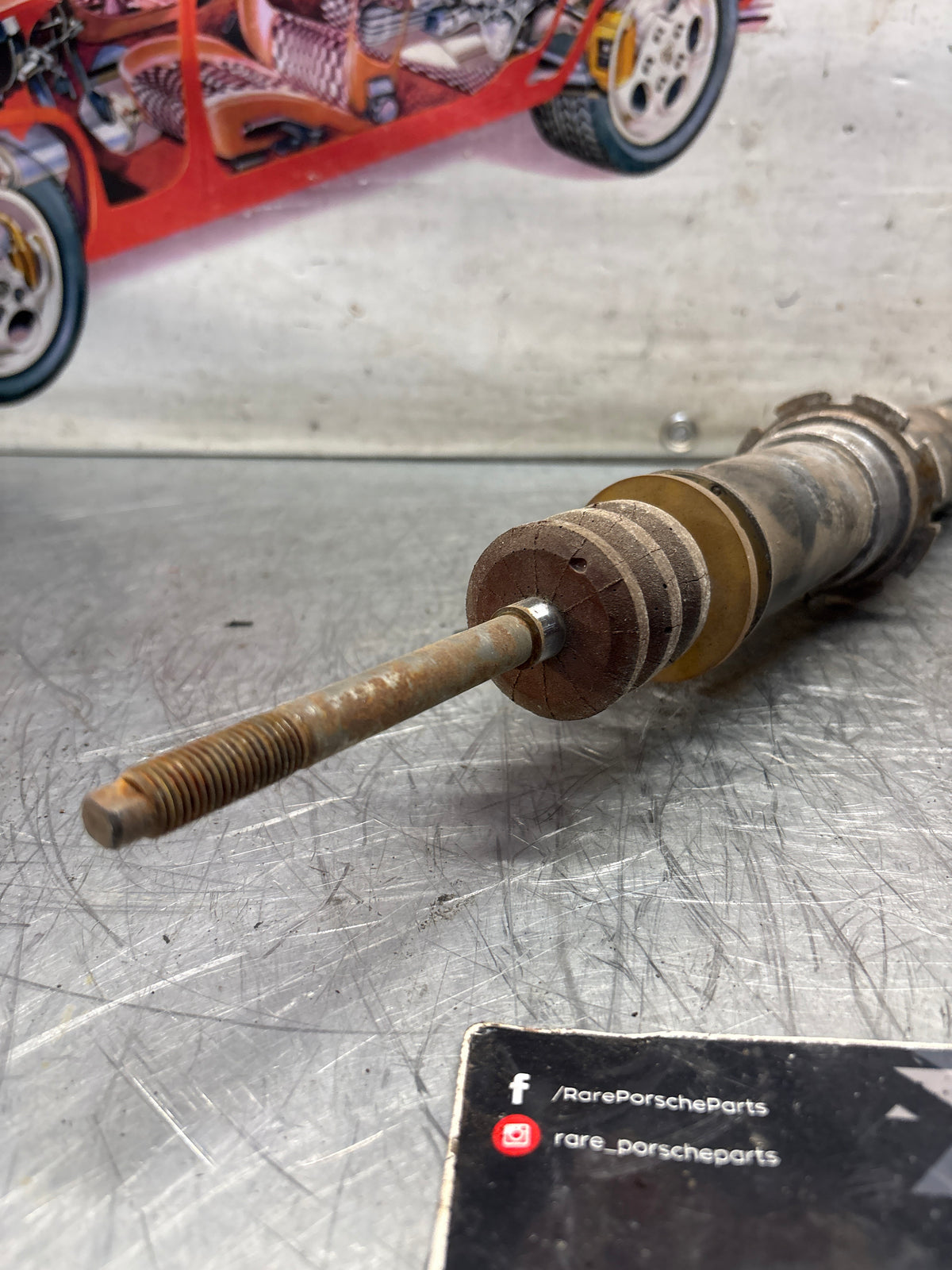 Porsche 911 964 rear shock absorber, used 96433305700