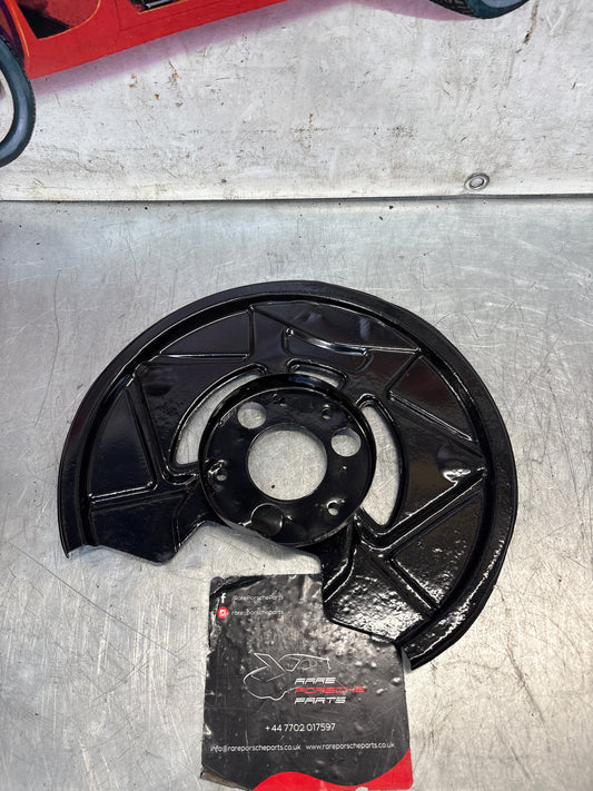 Porsche 924S 944 front disc dust backing plate, refurbished 94435180401