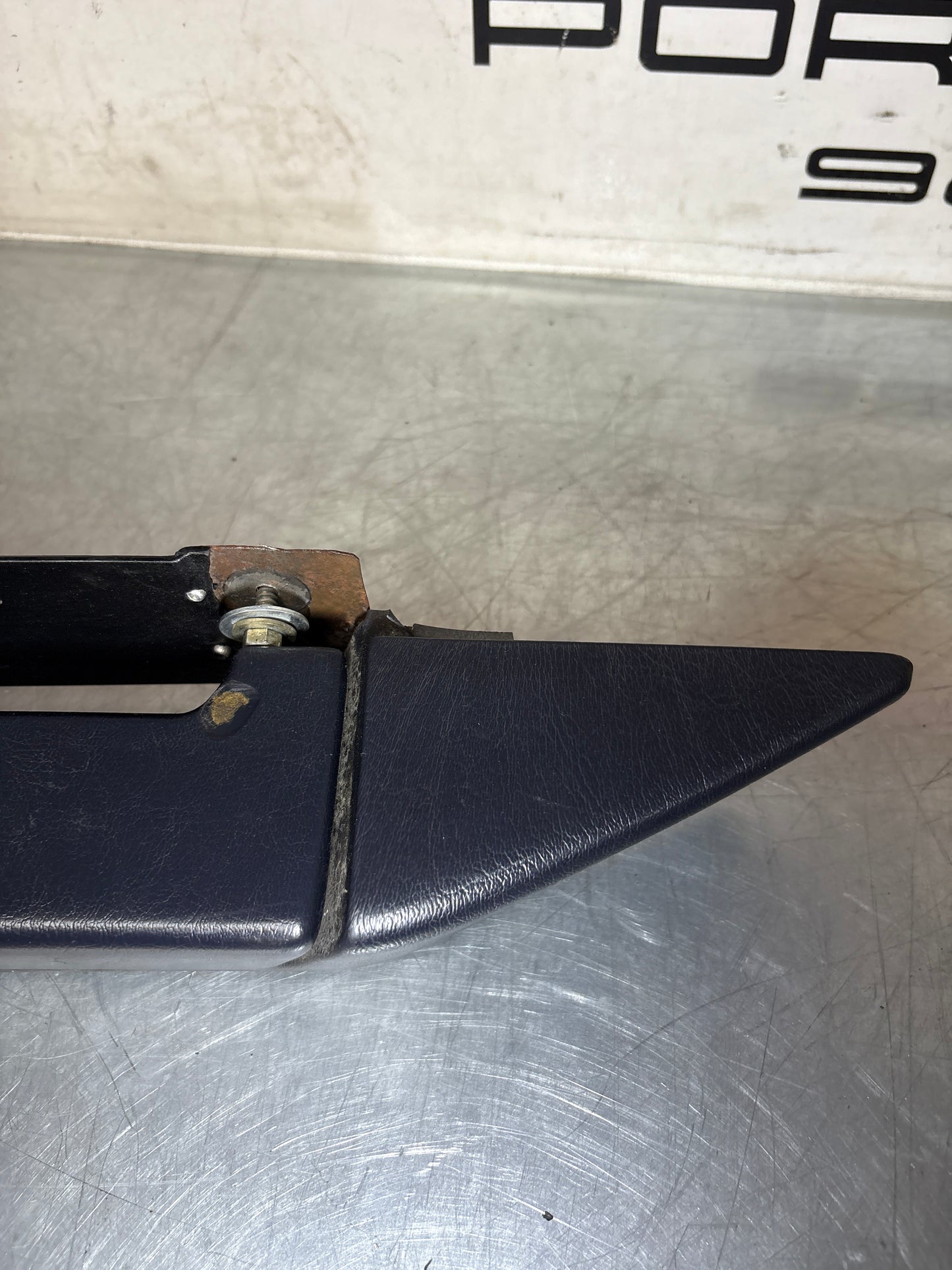 Porsche 928 marine blue door armrest, right, off side, 92855510203, used