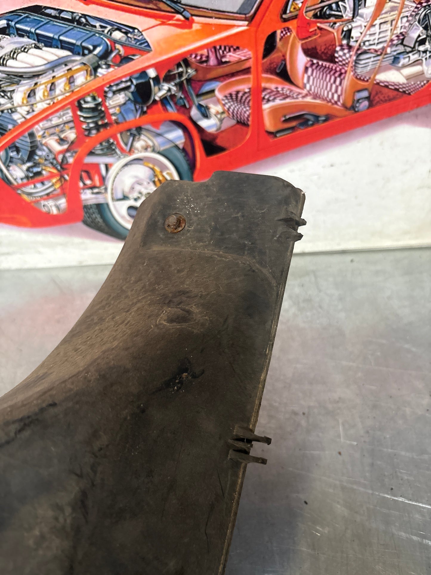 Porsche 928 Air cleaner housing lower part, used 92811021100