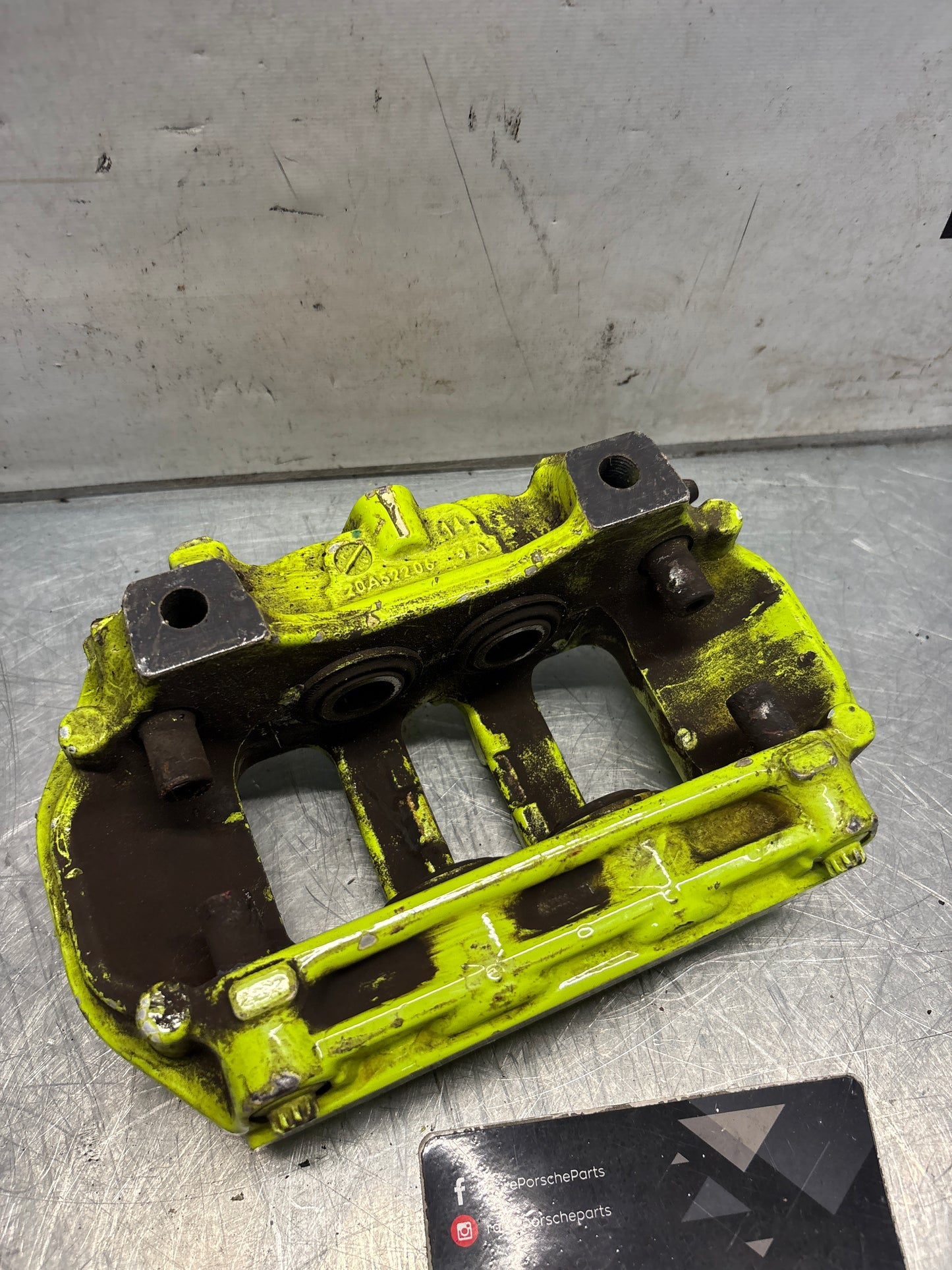 Porsche Cayenne rear passenger side brake caliper, used 7P0615424