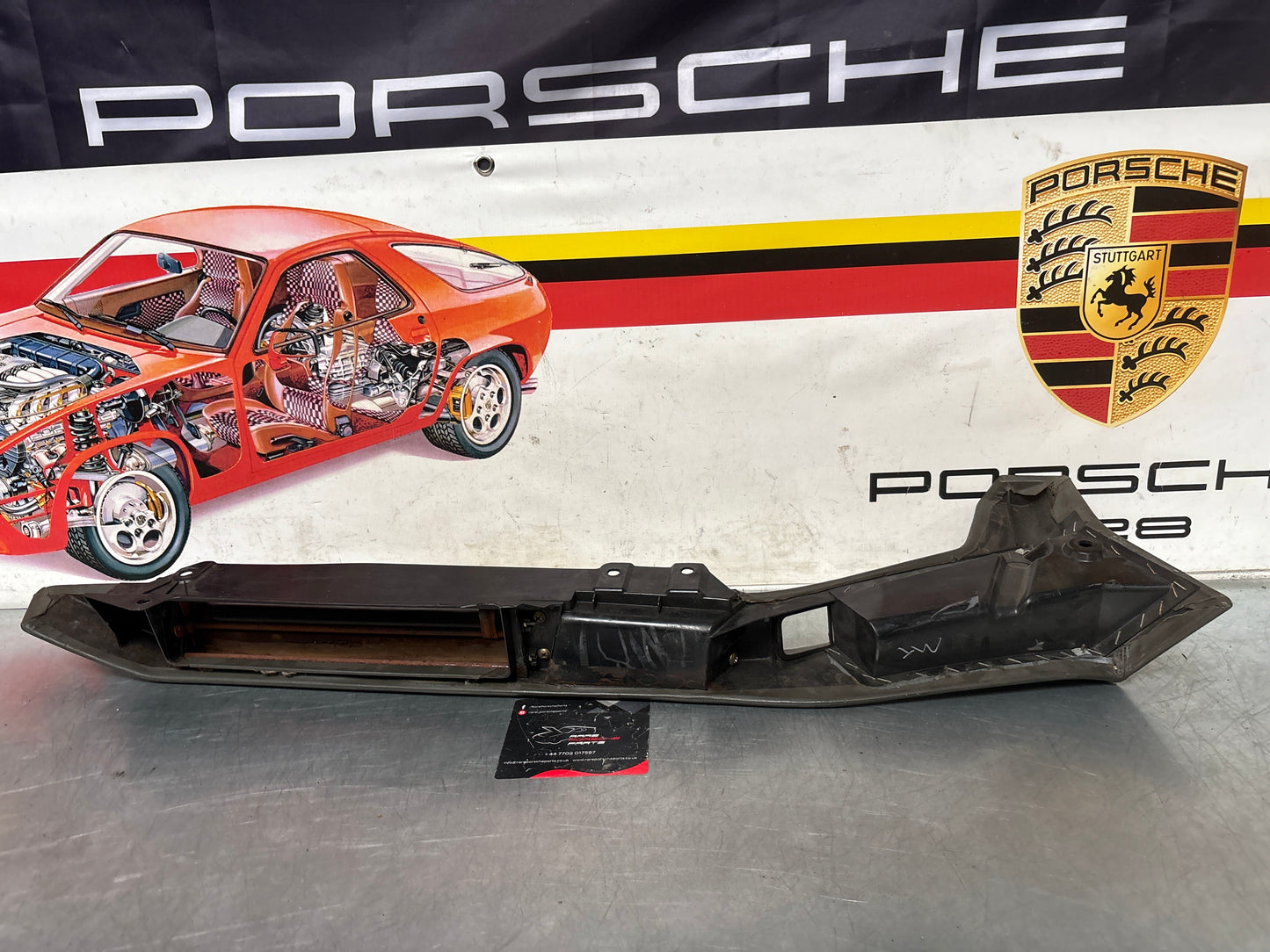 Porsche 928 Grey door armrest, right, off side, 92855510203, used