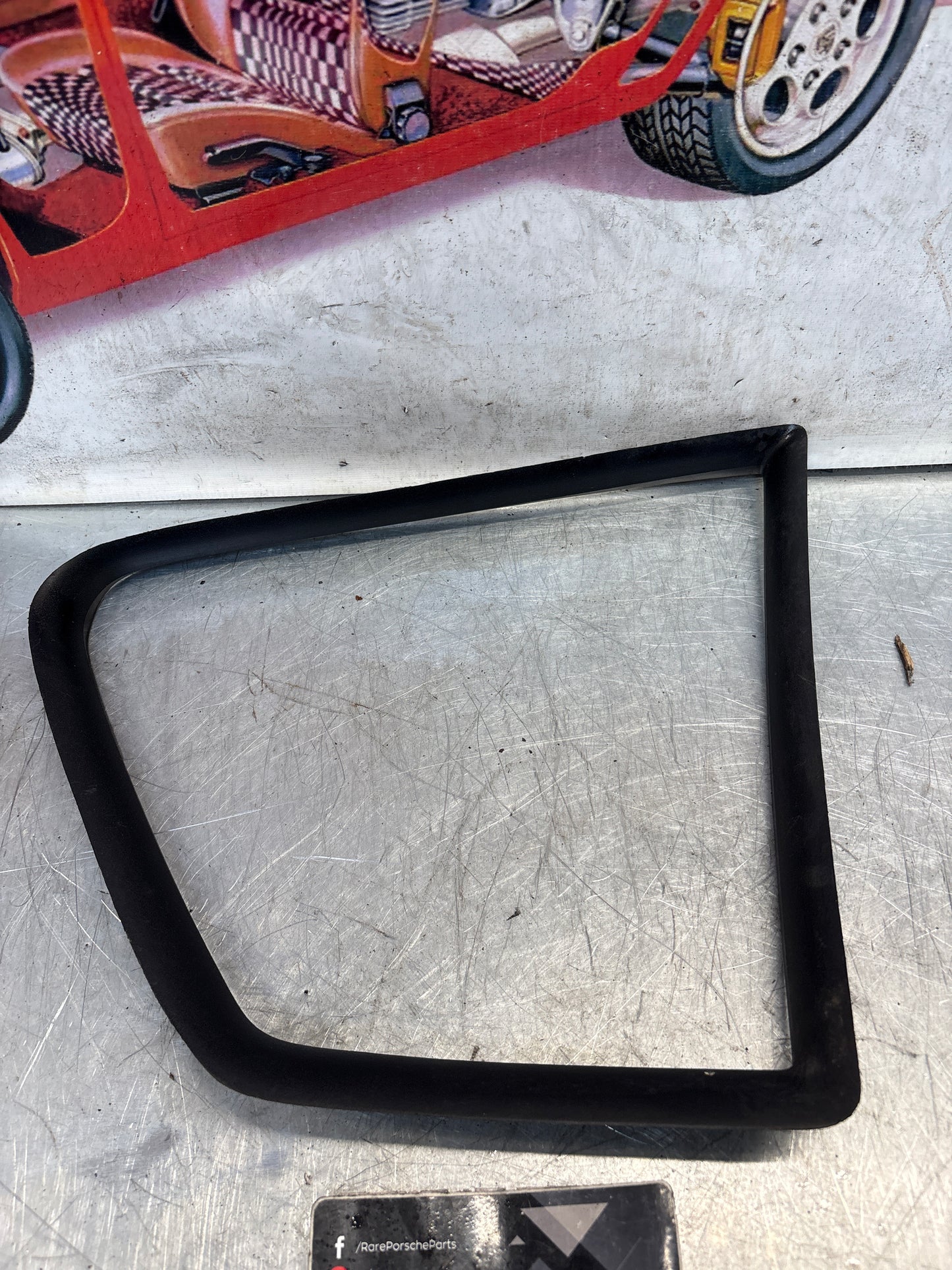 Porsche 968 rear right quarter window seal, used 94455553600